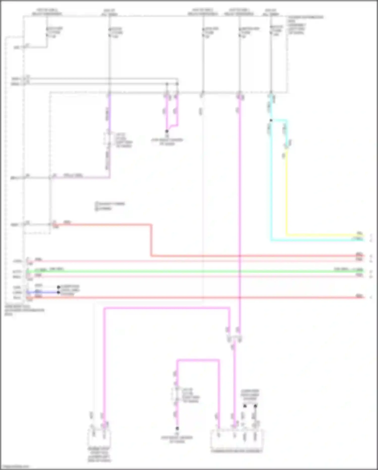 RX Lexus V (2022-2024): Power sliding door circuit (1 of 3)