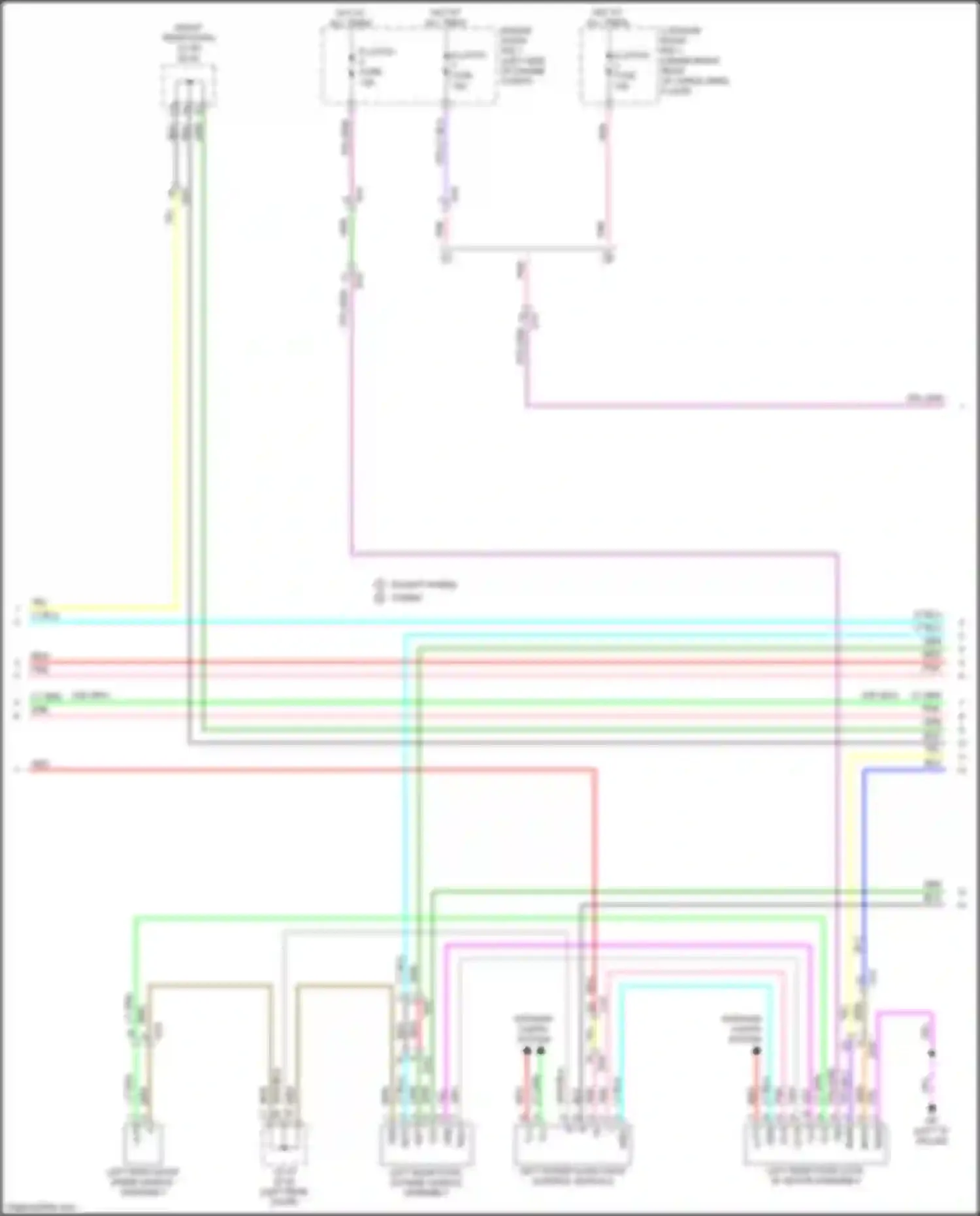 RX Lexus V (2022-2024): Power sliding door circuit (2 of 3)