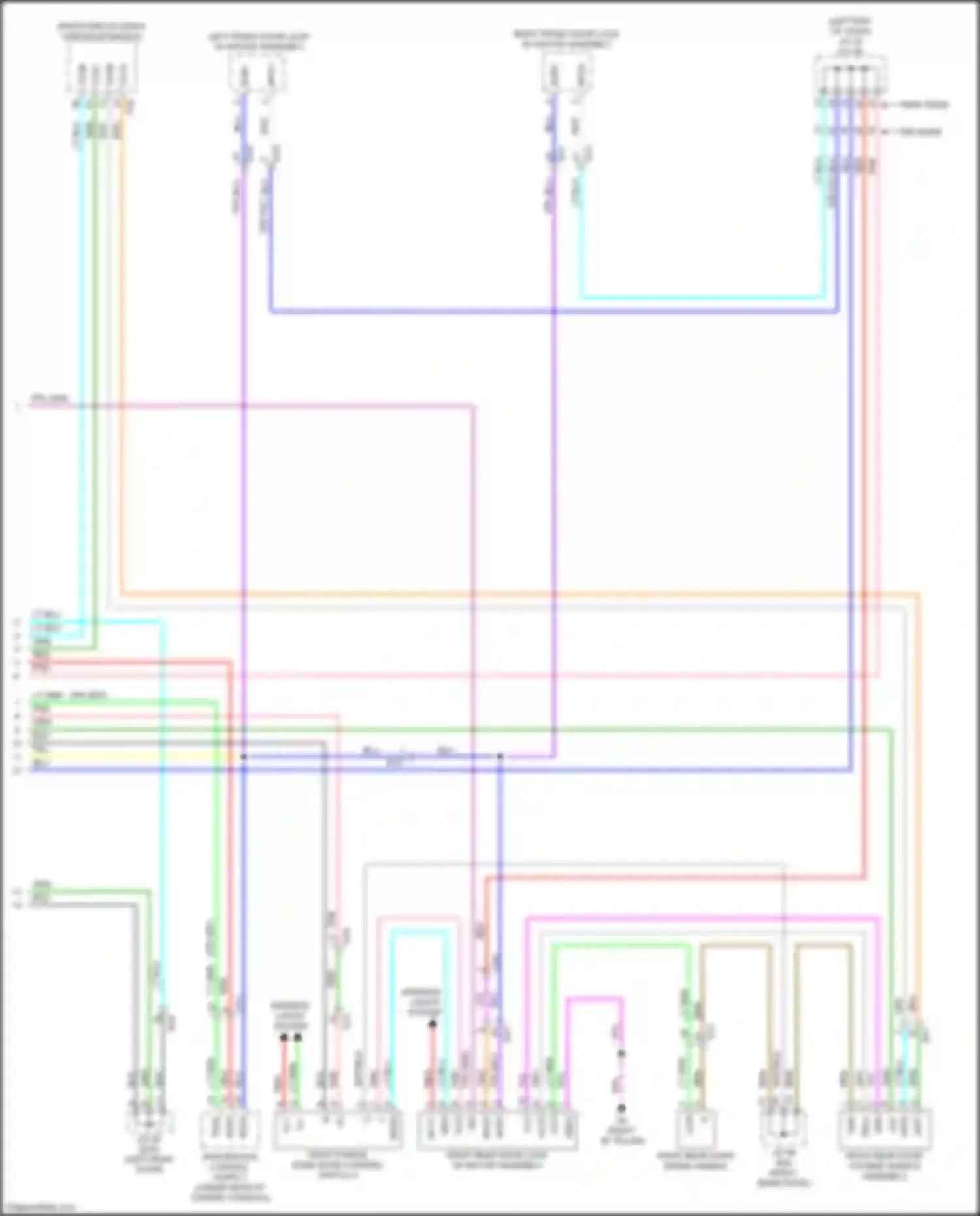 RX Lexus V (2022-2024): Power sliding door circuit (3 of 3)