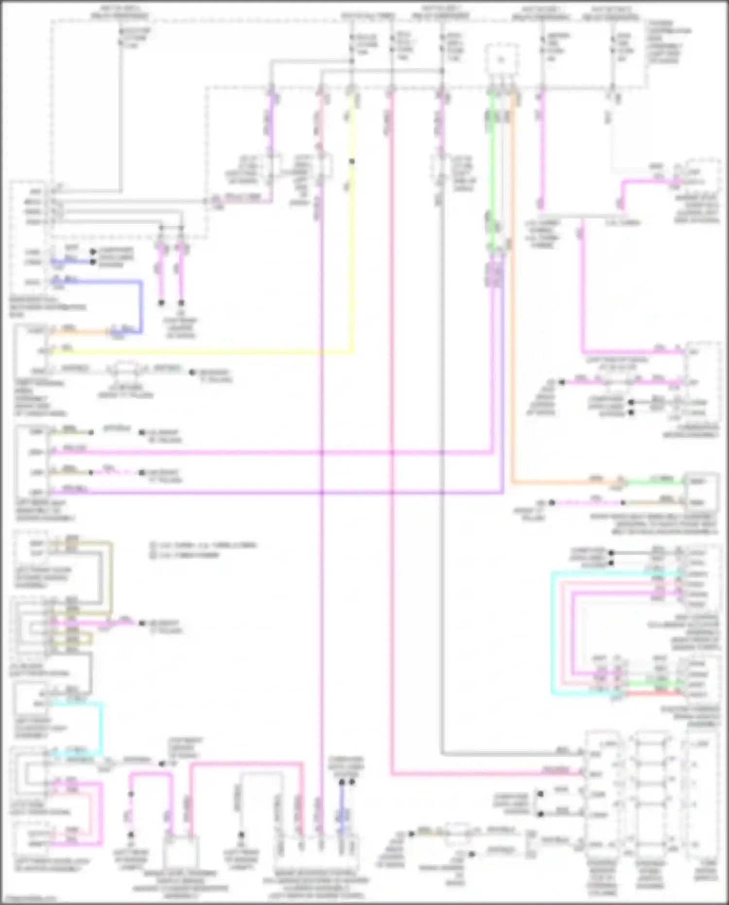 RX Lexus V (2022-2024): Seat belt warning circuit