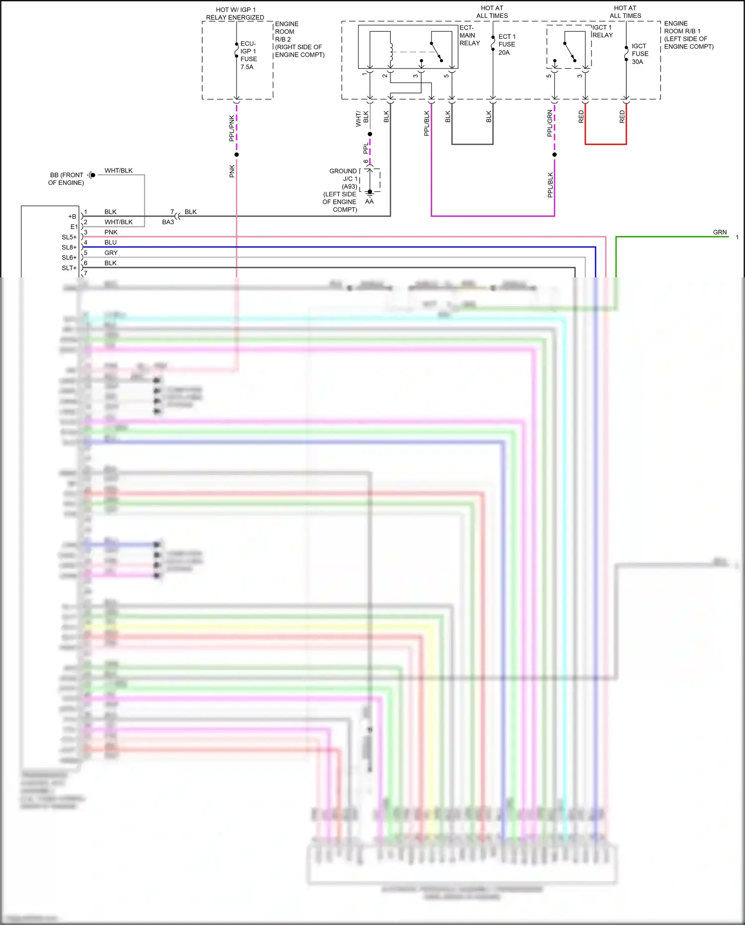 Lexus RX V (2022-2024) blu wiring diagram  (157 of 184)