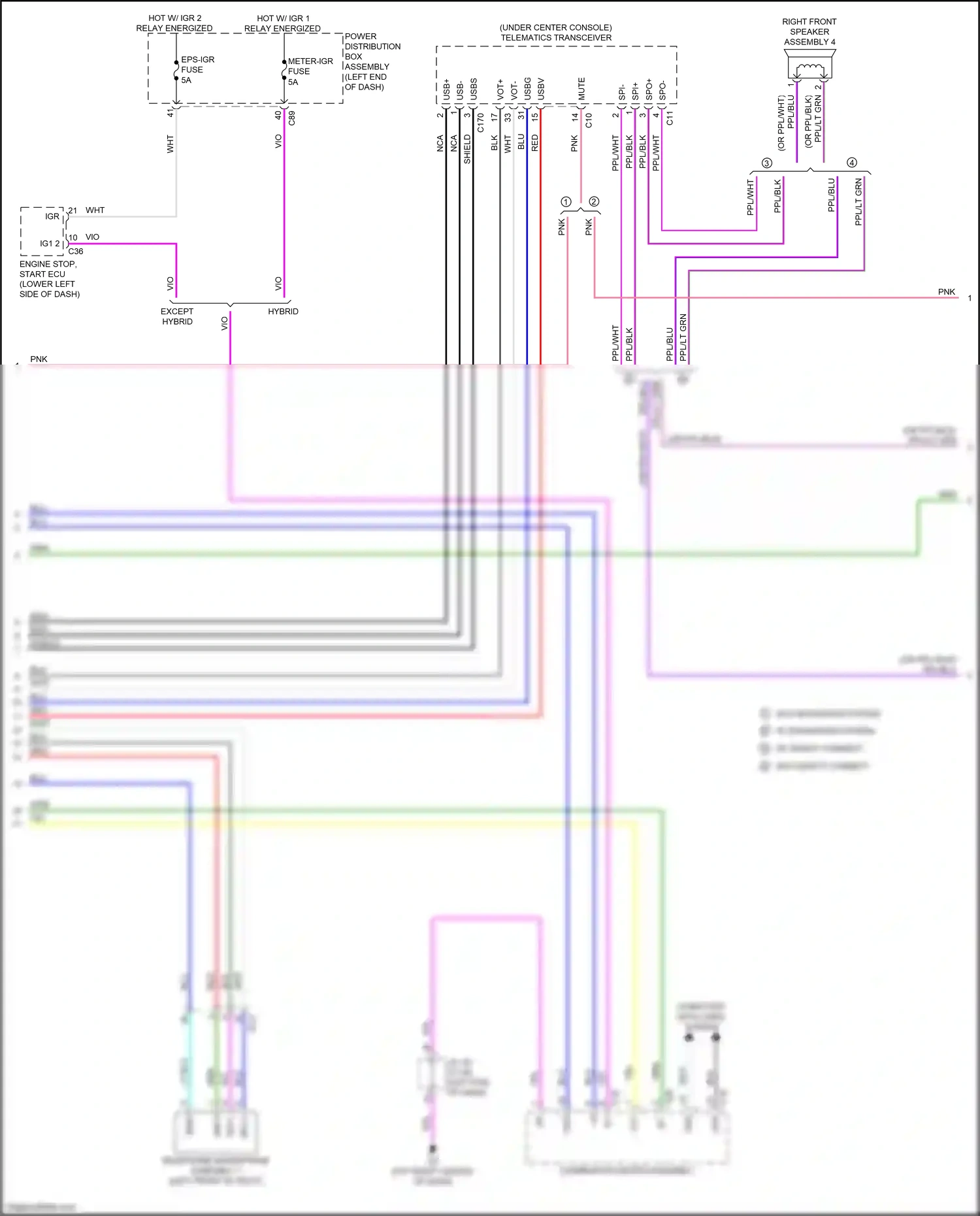 Lexus RX V (2022-2024) combination meter assembly wiring diagram  (27 of 50)