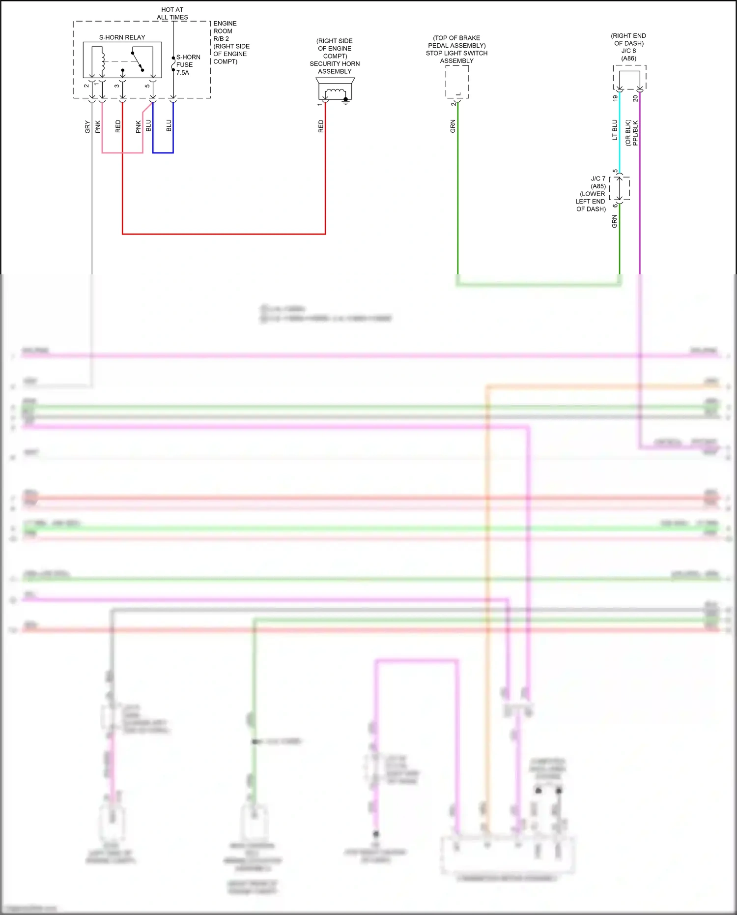 Lexus RX V (2022-2024) combination meter assembly wiring diagram  (4 of 50)
