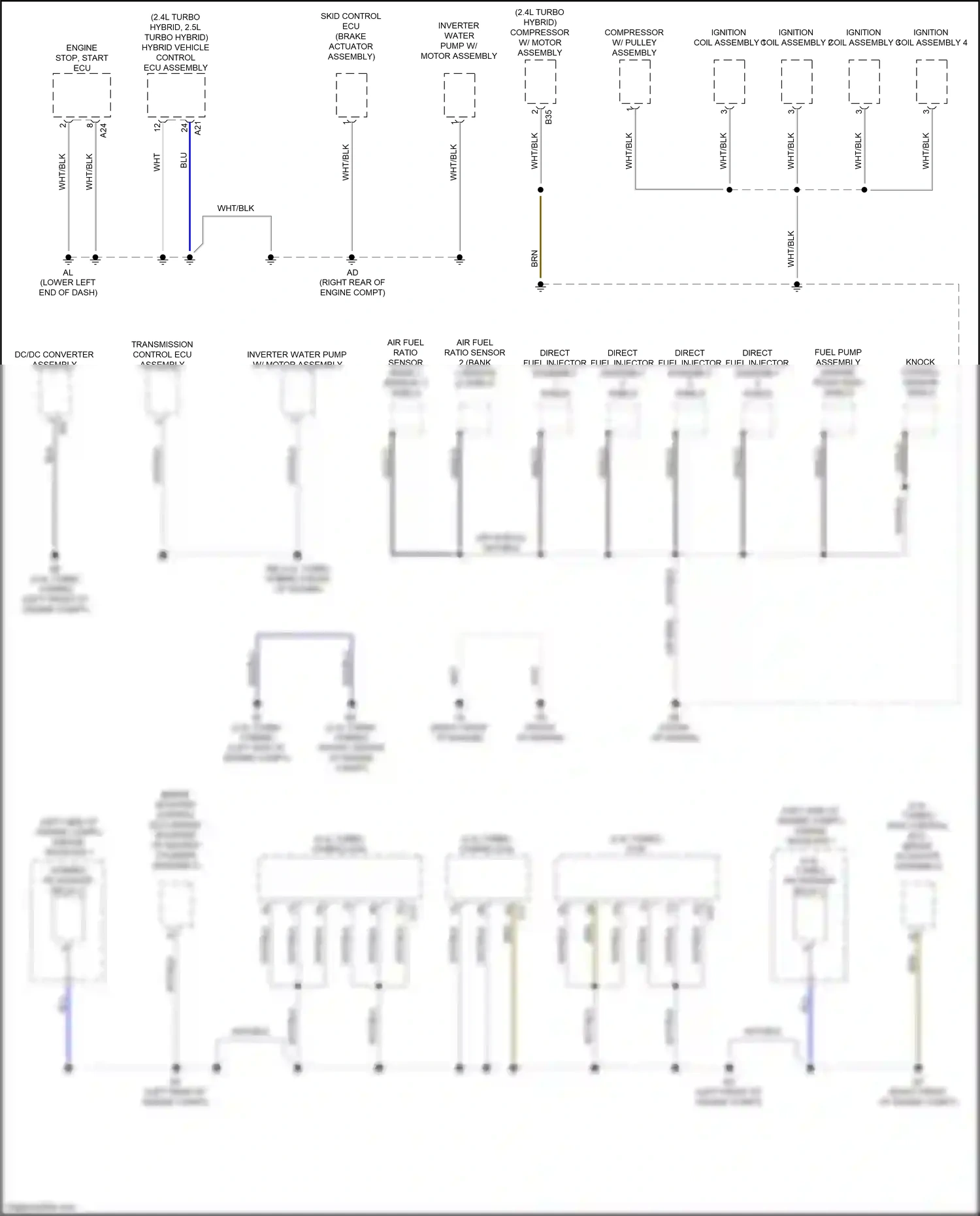 Lexus RX V (2022-2024) compressor w/ motor assembly wiring diagram  (2 of 6)