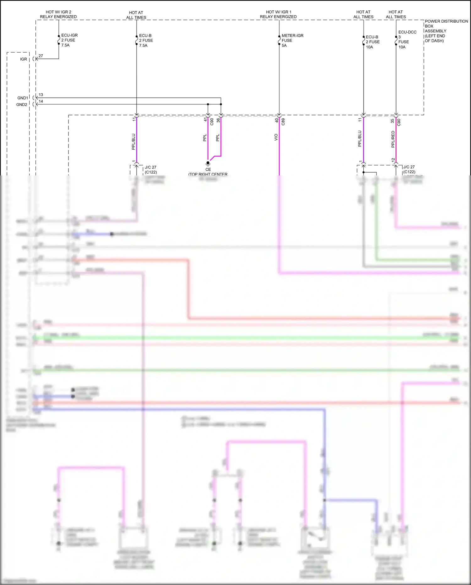 Lexus RX V (2022-2024) computer data lines system wiring diagram  (28 of 115)