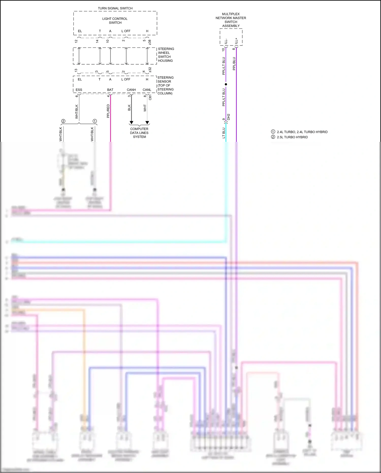 Lexus RX V (2022-2024) computer data lines system wiring diagram  (46 of 115)