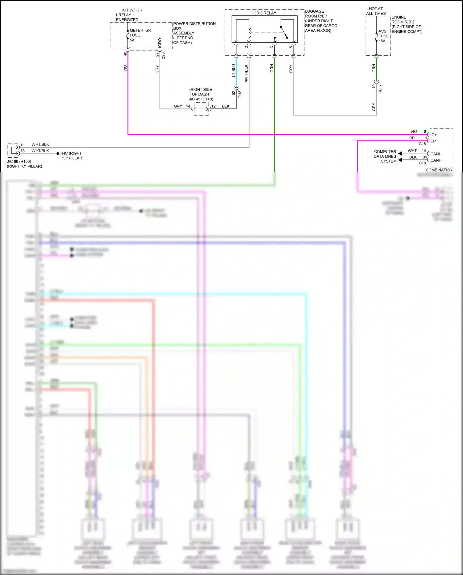 Lexus RX V (2022-2024) computer data lines system wiring diagram  (85 of 115)