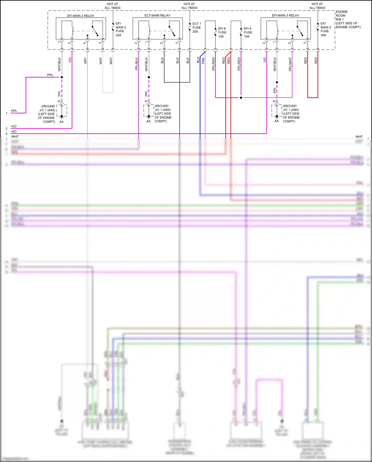 Lexus RX V (2022-2024) ect- main relay wiring diagram  (4 of 5)