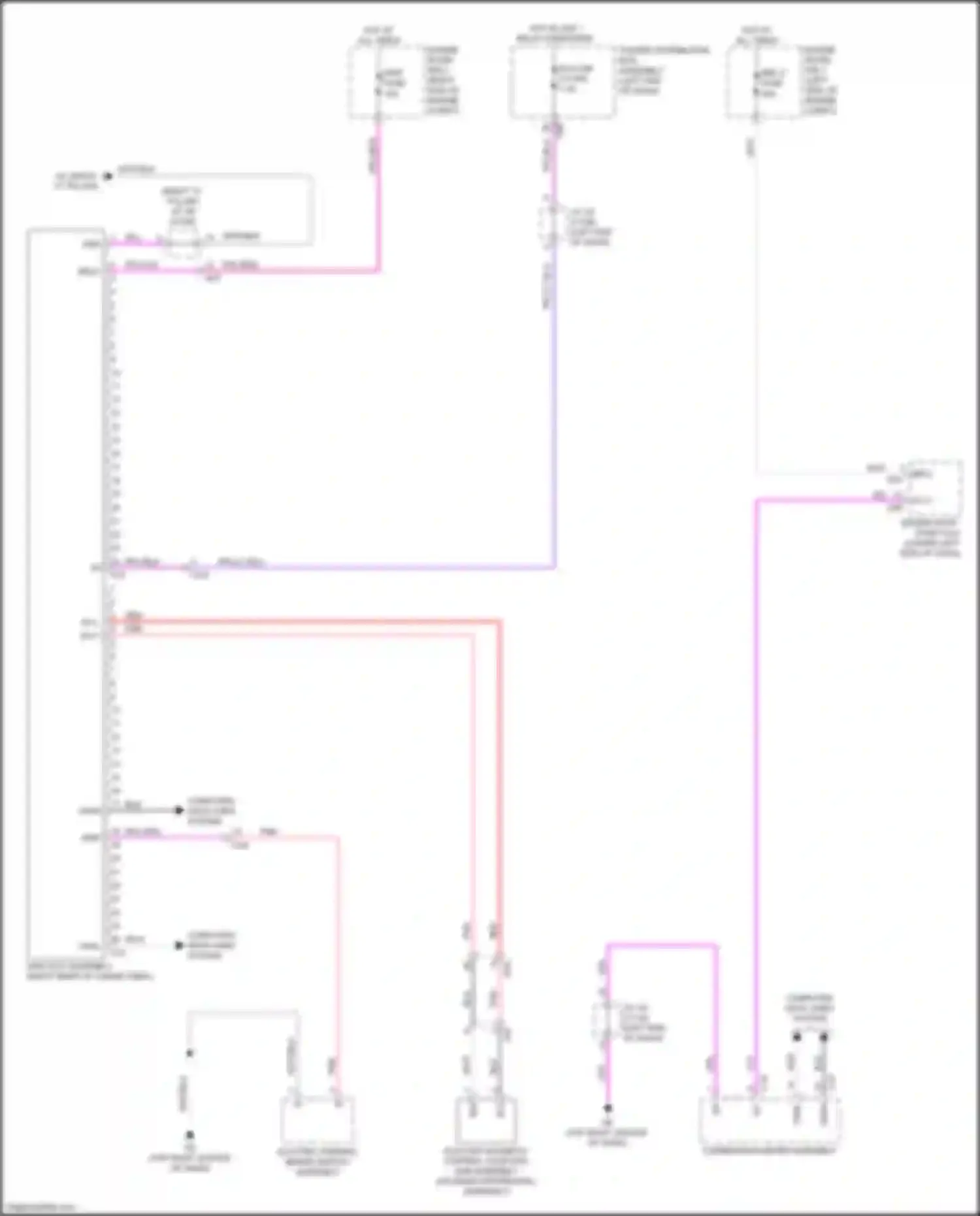 Wiring diagram electric parking brake switch assembly for Lexus RX V (2022-2024) (1 of 10)