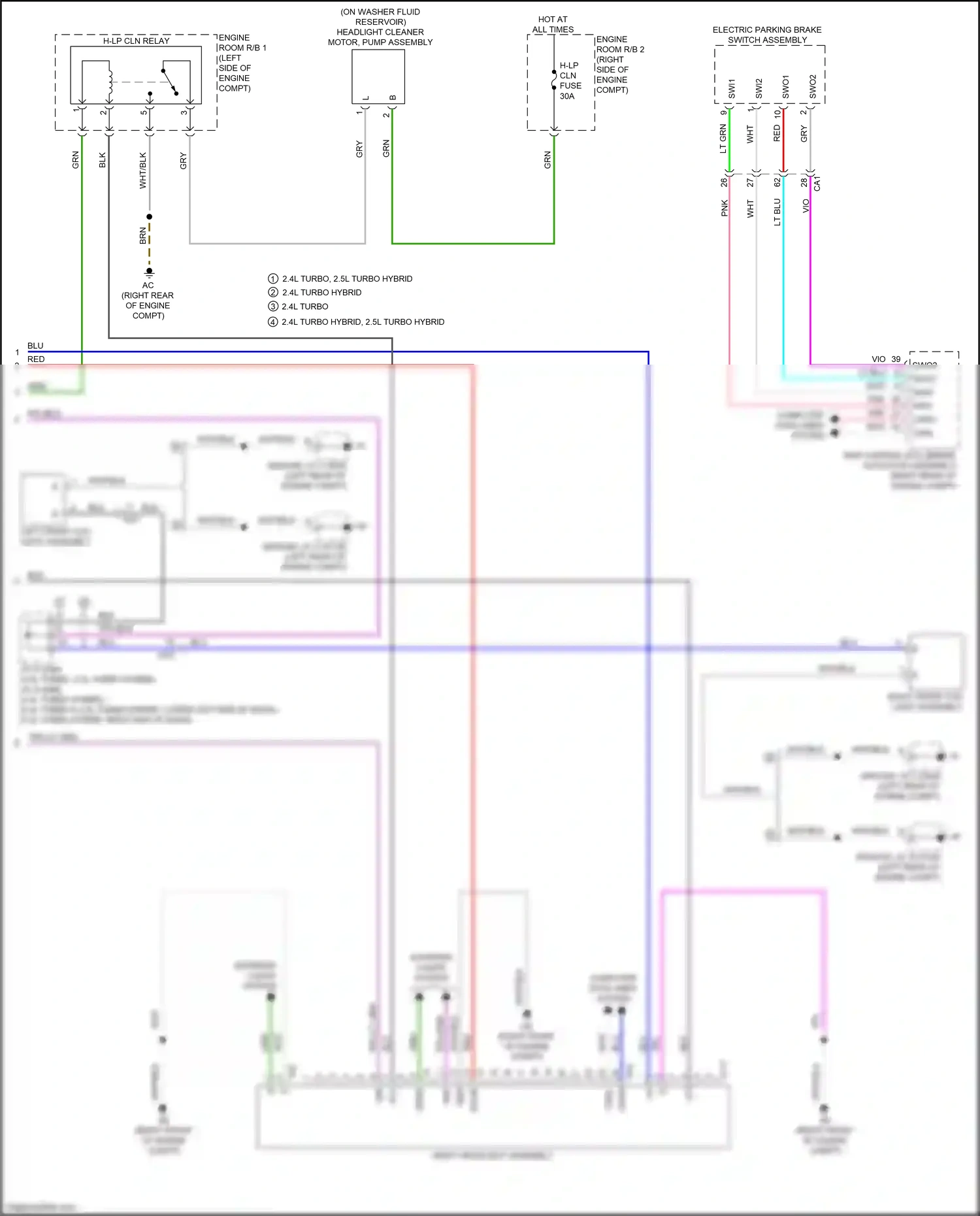Lexus RX V (2022-2024) engine room r/b 2 wiring diagram  (16 of 43)