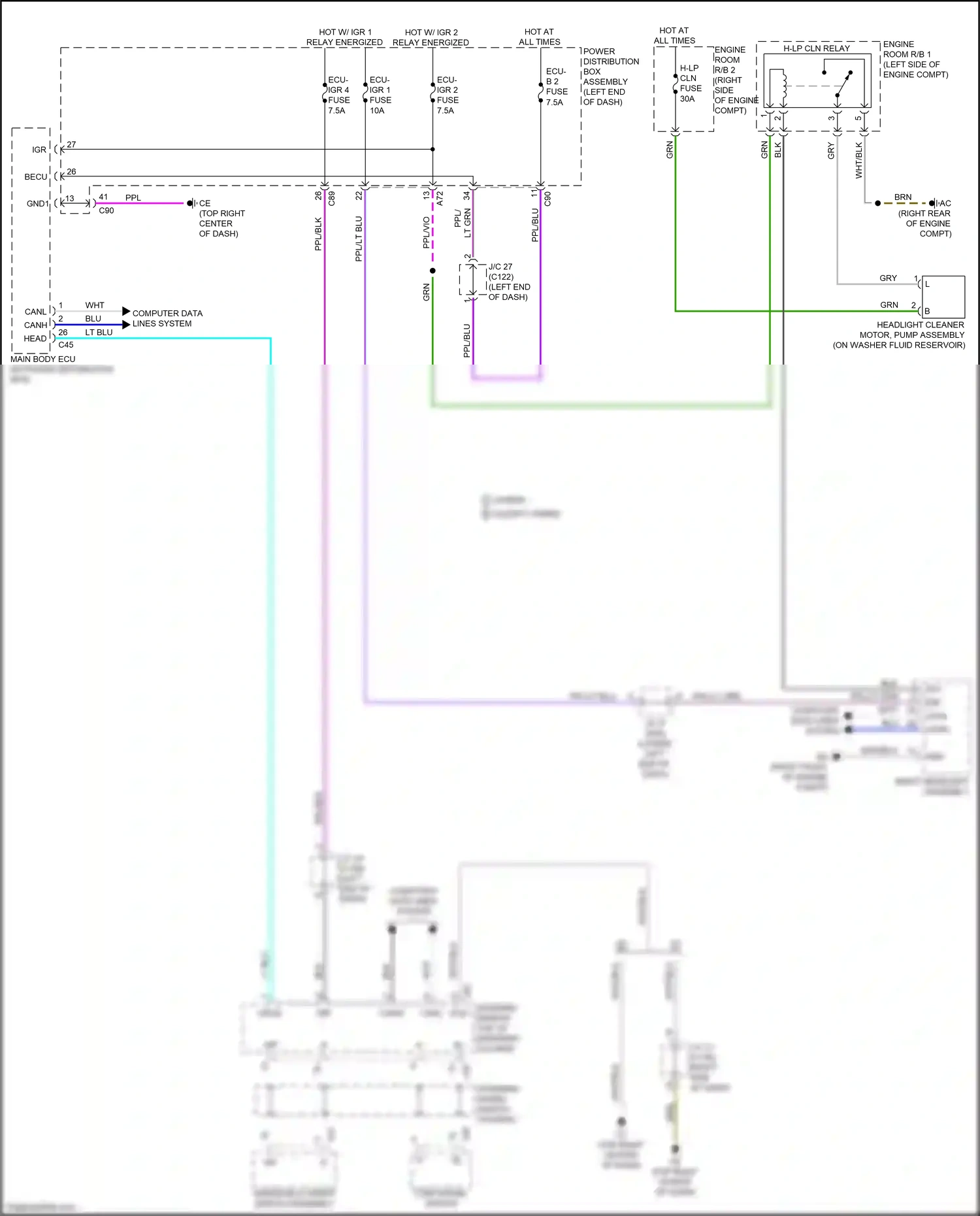 Lexus RX V (2022-2024) engine room r/b 2 wiring diagram  (15 of 43)