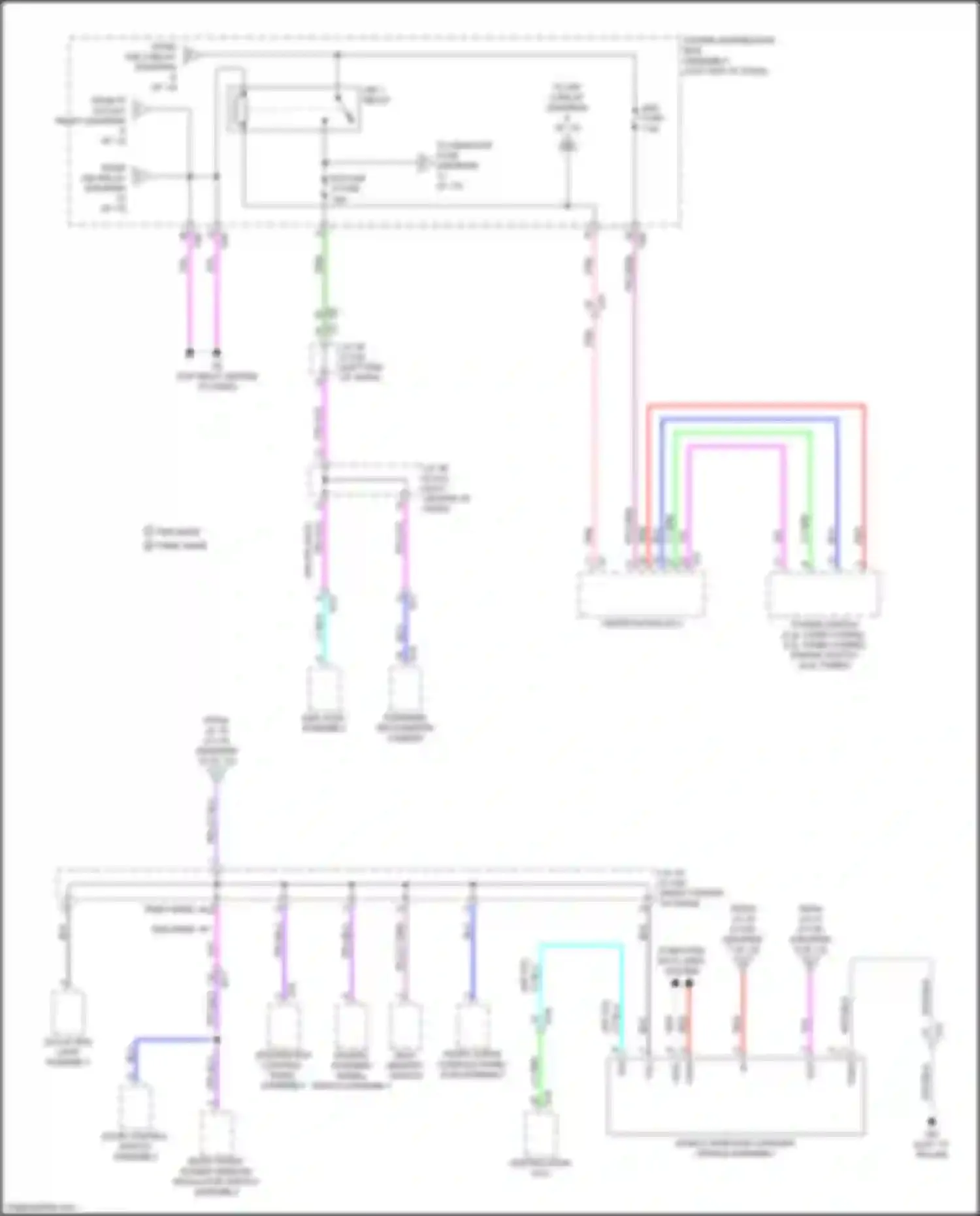 Wiring diagram glove box light assembly for Lexus RX V (2022-2024) (3 of 3)