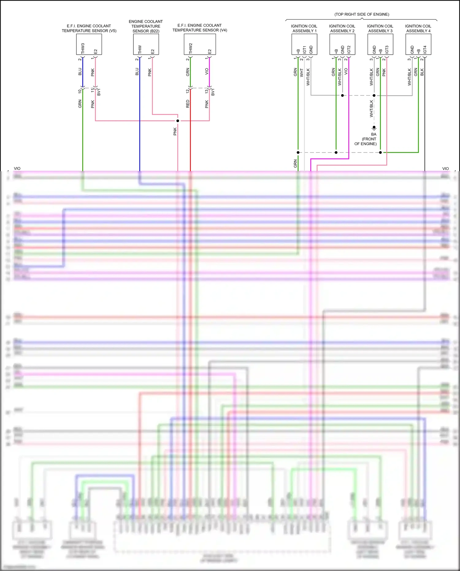 Lexus RX V (2022-2024) ignition coil assembly 4 wiring diagram  (5 of 5)