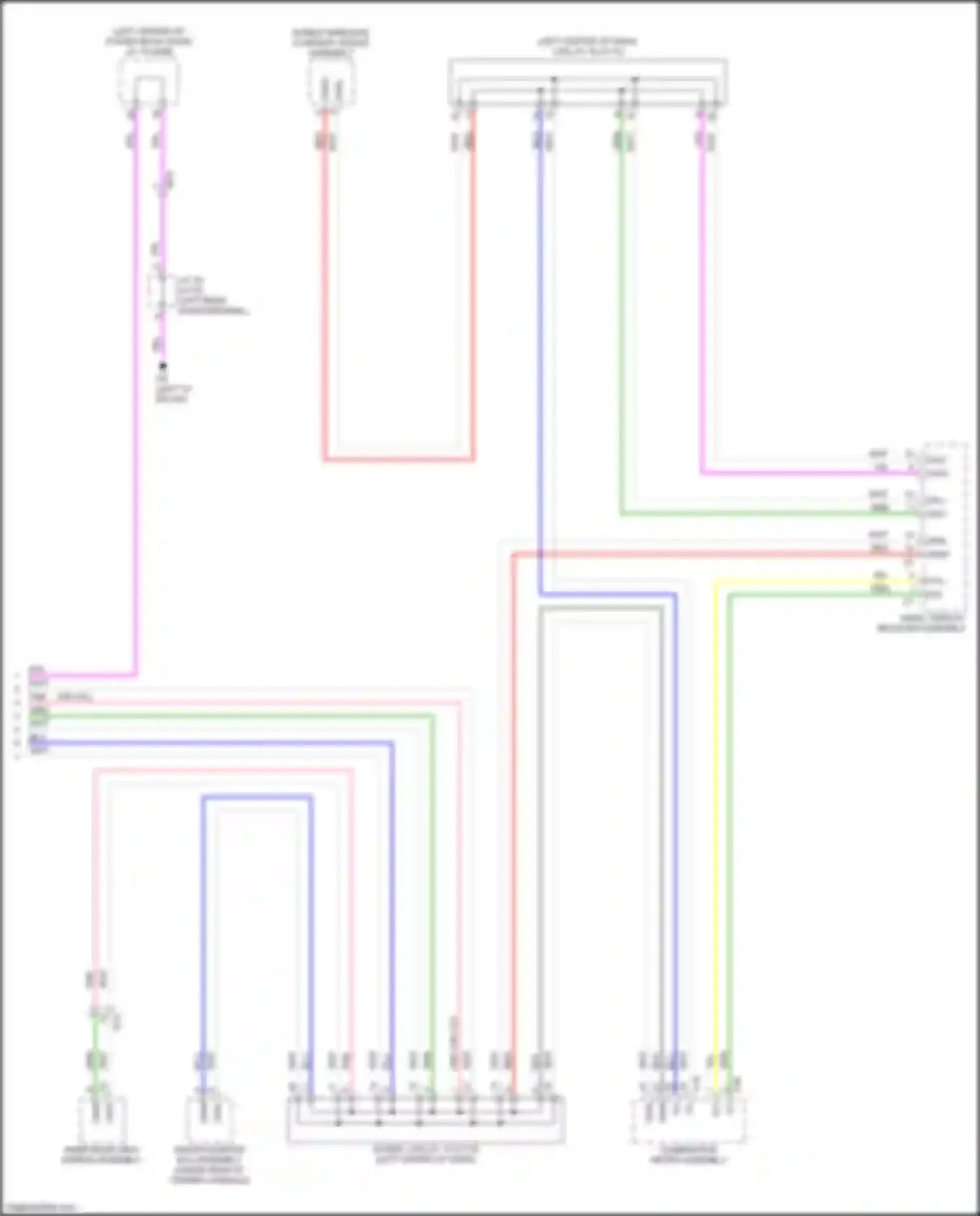 Wiring diagram inner rear view mirror assembly for Lexus RX V (2022-2024) (1 of 8)