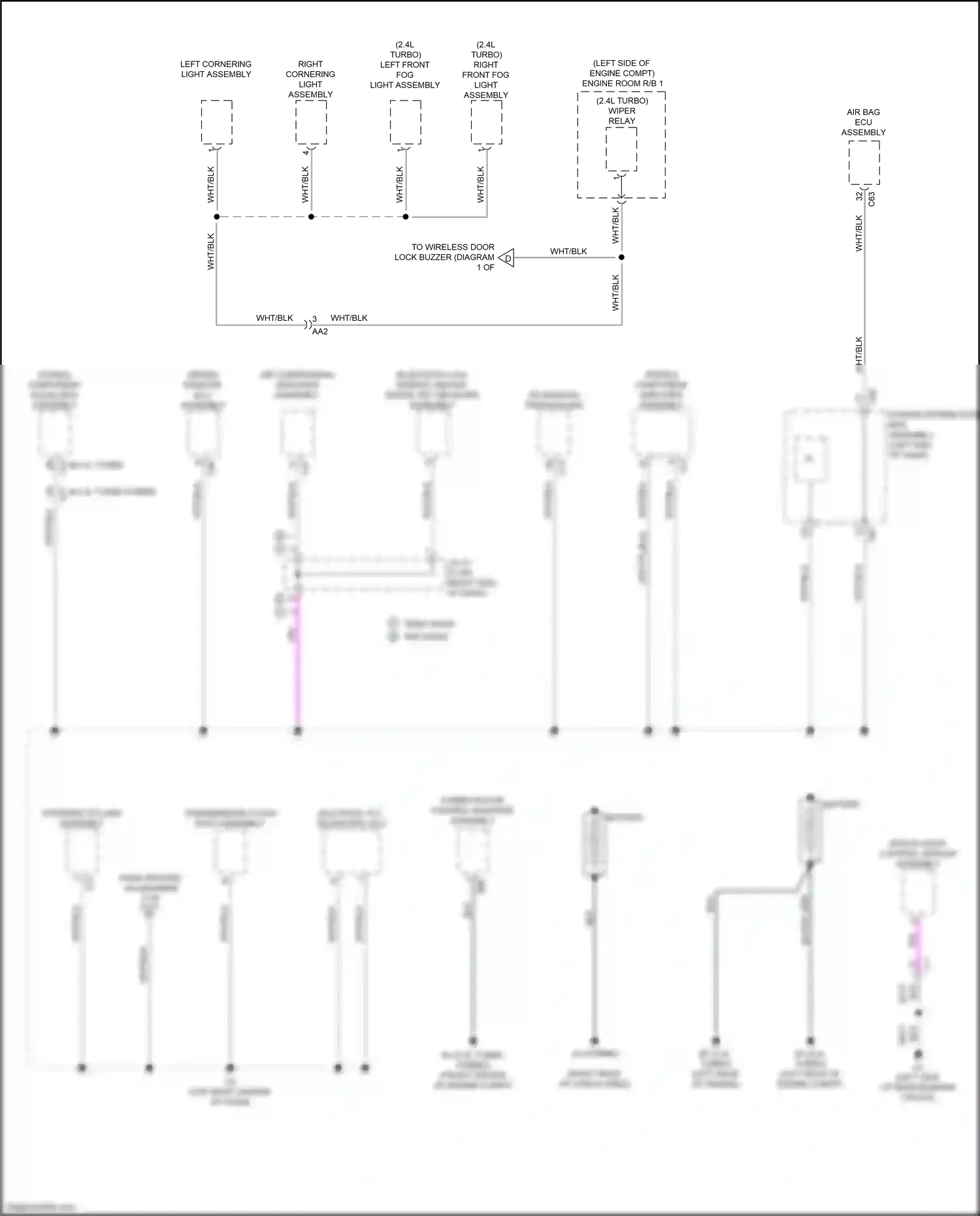 Lexus RX V (2022-2024) knock door control sensor assembly wiring diagram  (1 of 1)