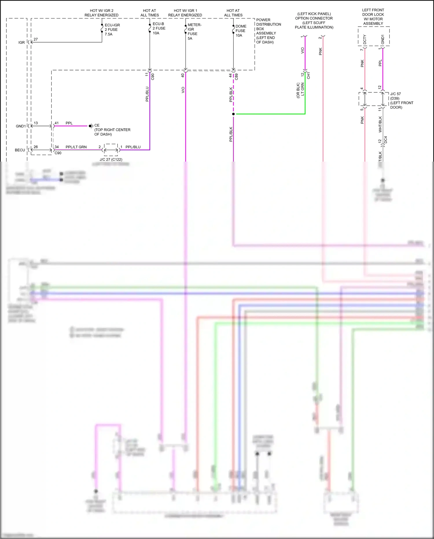 Lexus RX V (2022-2024) meter-igr fuse wiring diagram  (15 of 37)