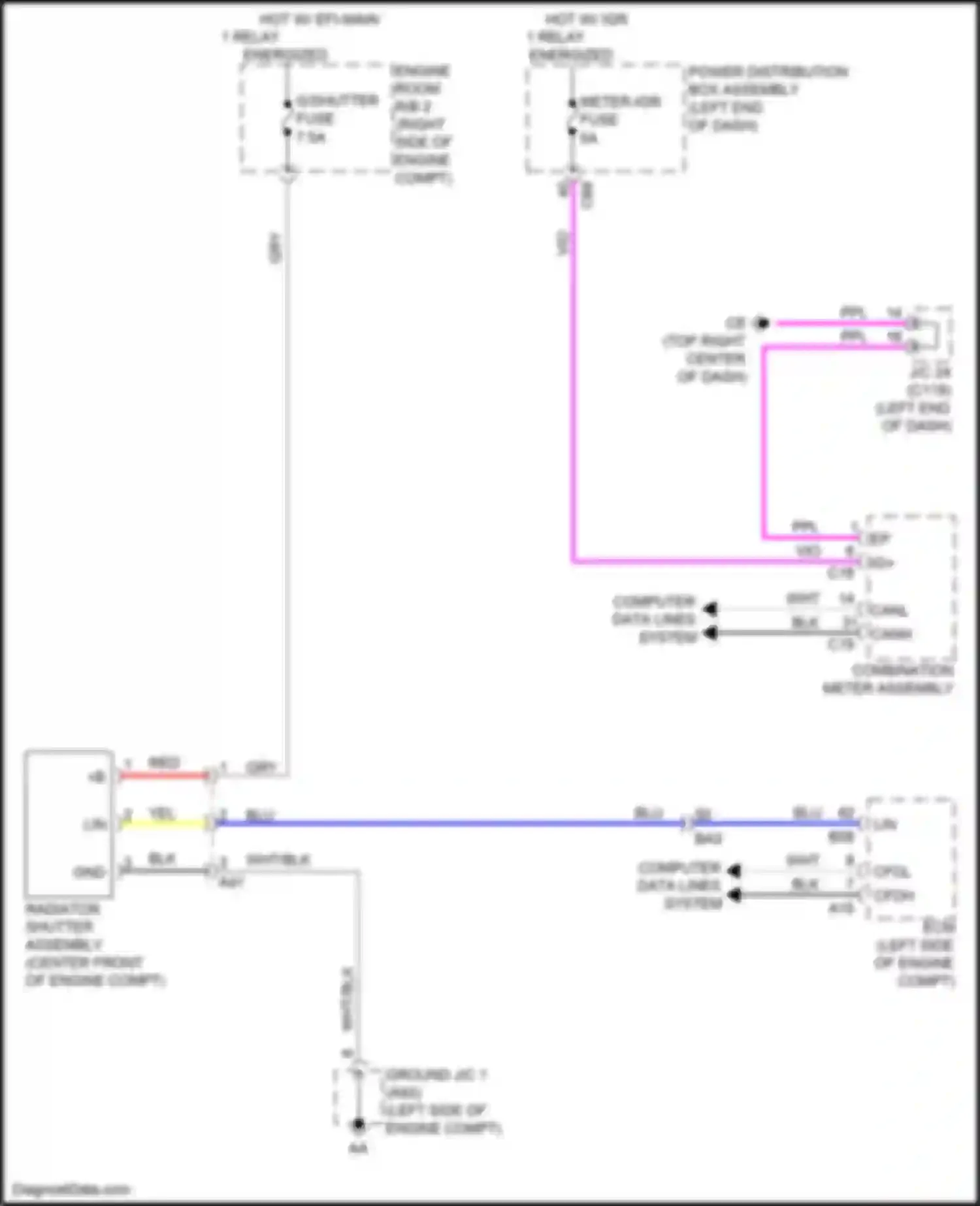 Wiring diagram meter-igr fuse for Lexus RX V (2022-2024) (33 of 37)