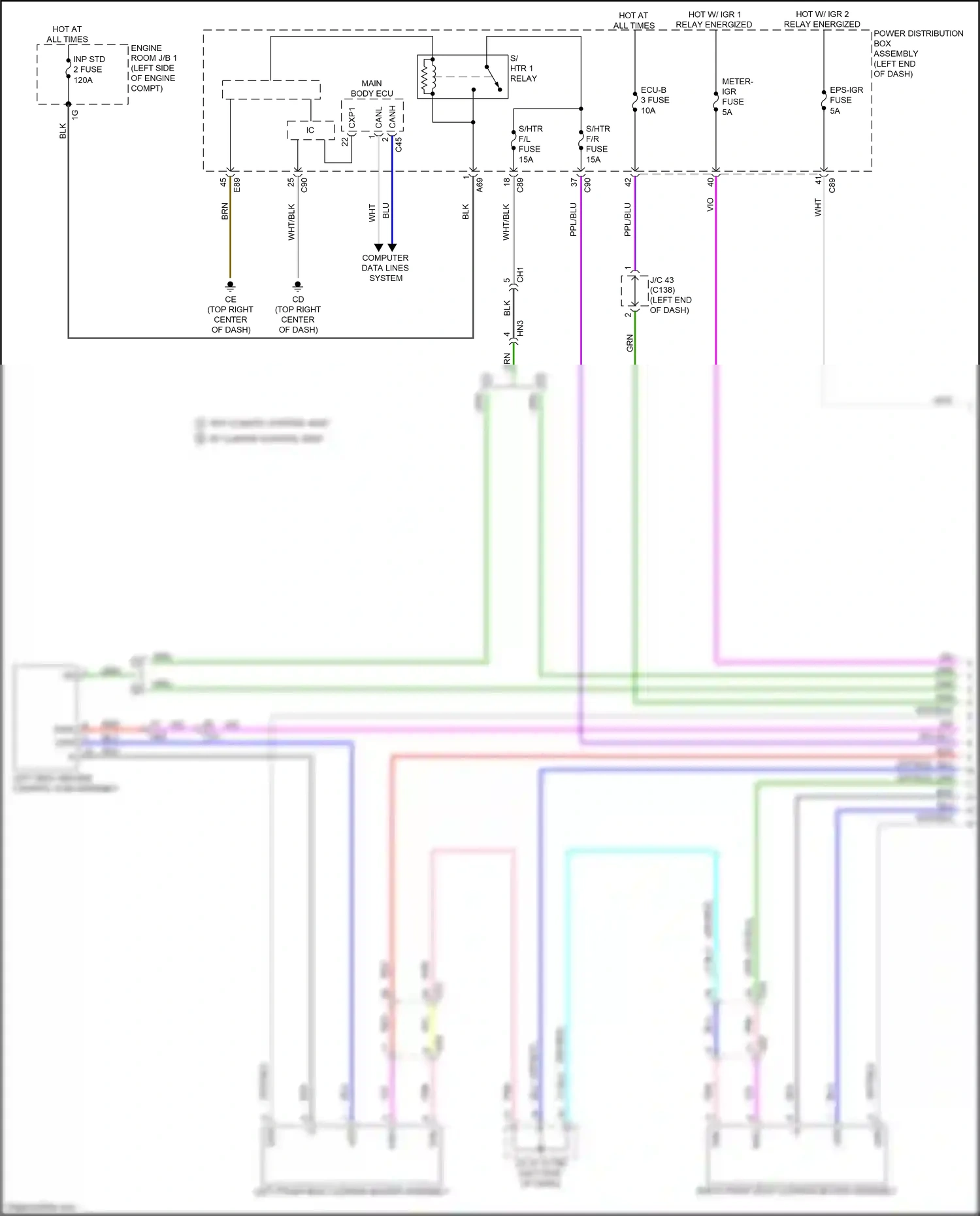 Lexus RX V (2022-2024) meter-igr fuse wiring diagram  (13 of 37)