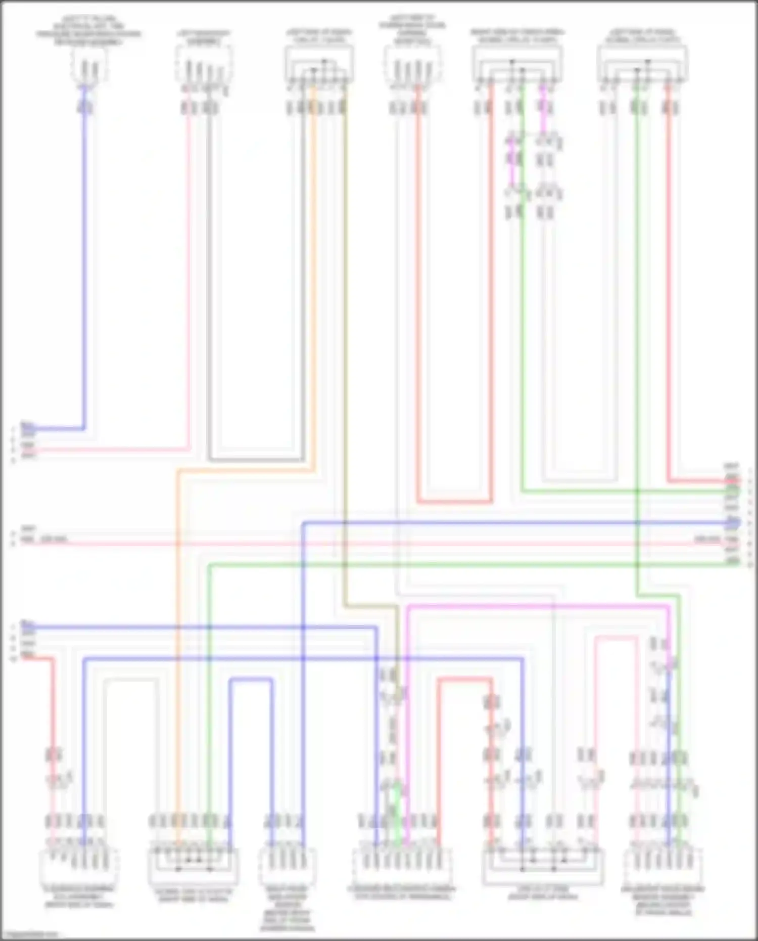 Wiring diagram millimeter wave radar sensor assembly for Lexus RX V (2022-2024) (1 of 5)