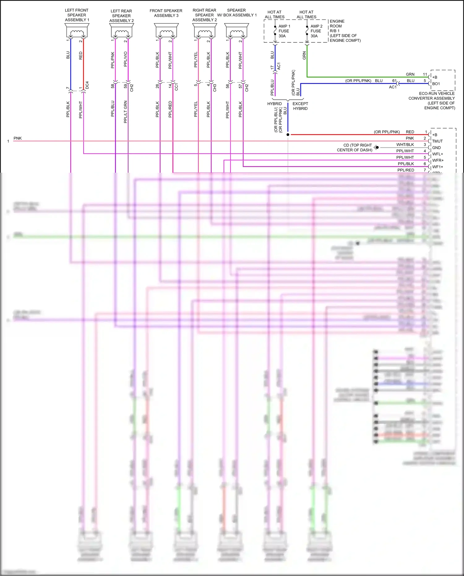 Lexus RX V (2022-2024) ml+ wiring diagram  (1 of 2)