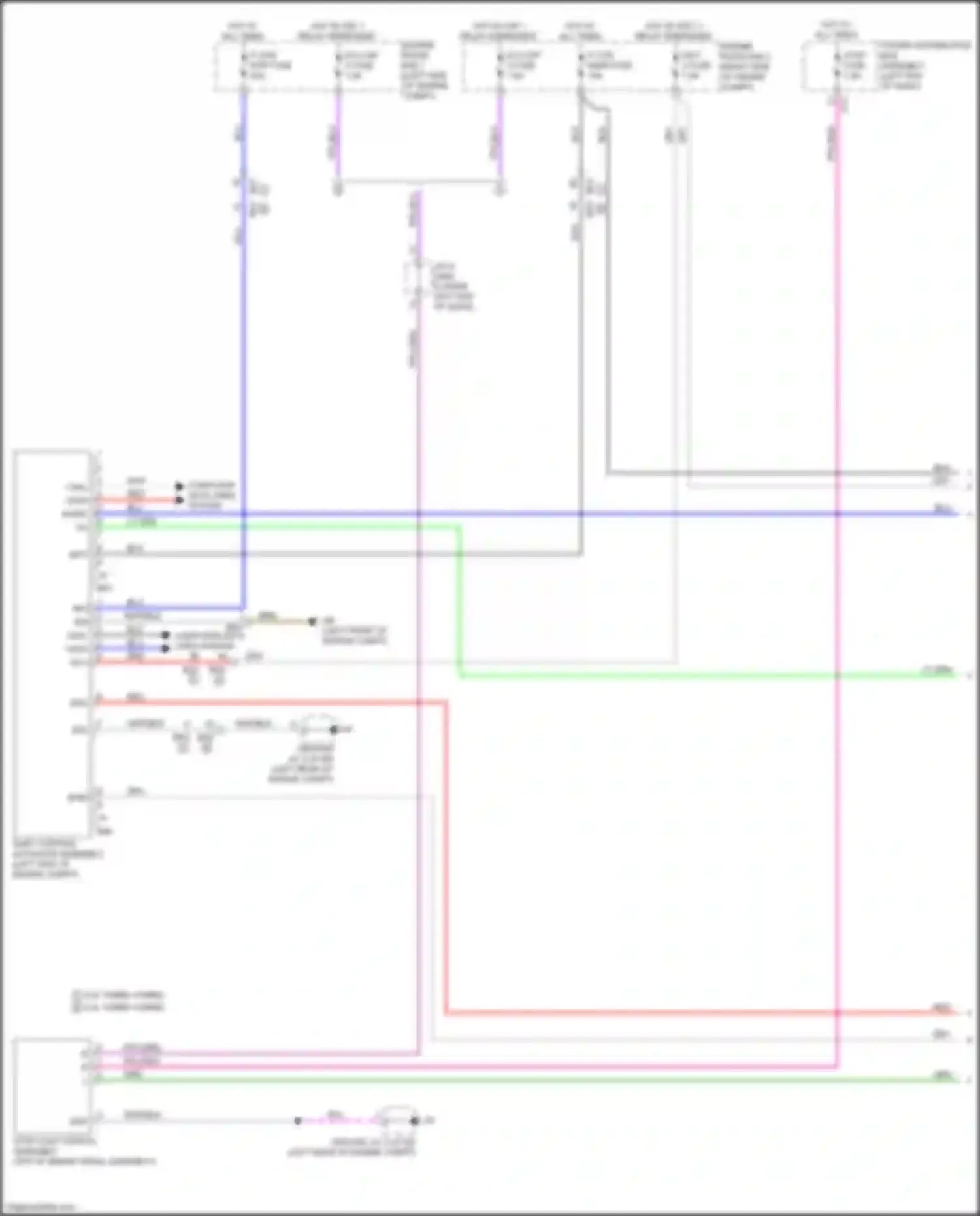 Wiring diagram p con mtr fuse for Lexus RX V (2022-2024) (3 of 3)