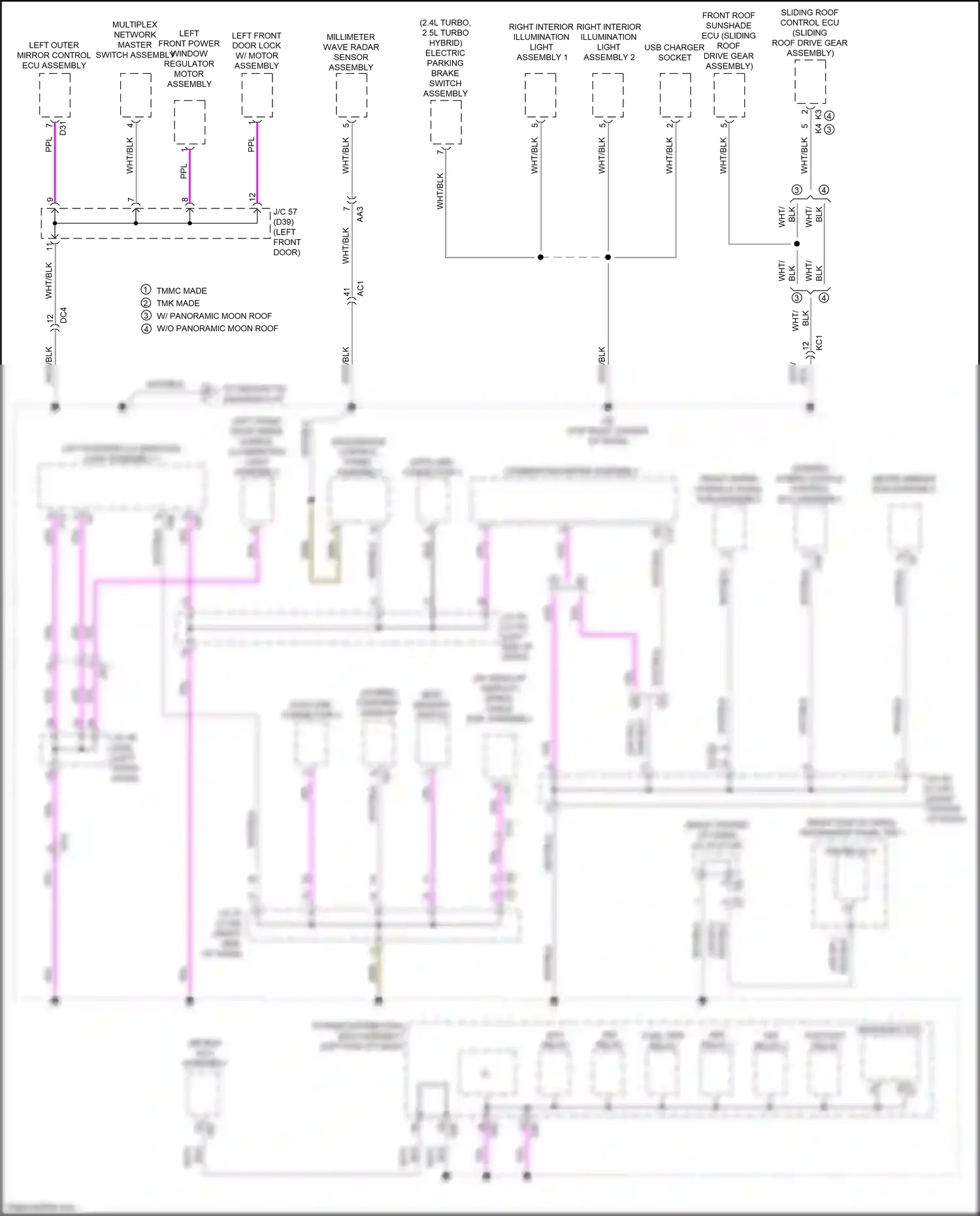 Lexus RX V (2022-2024) power distribution box assembly wiring diagram  (86 of 100)