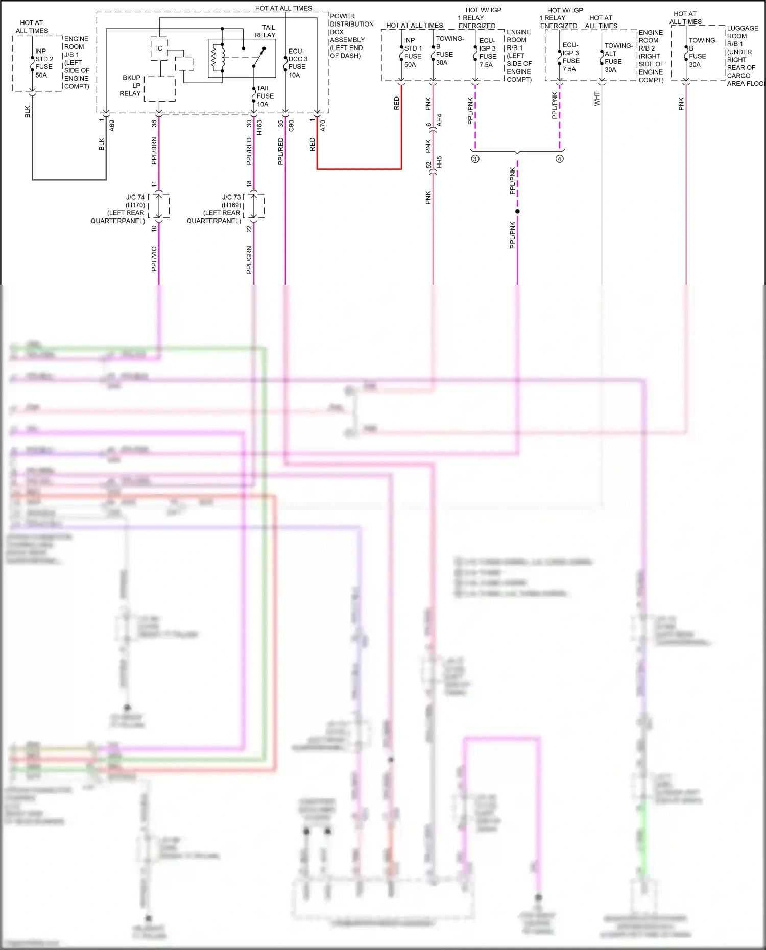 Lexus RX V (2022-2024) power distribution box assembly wiring diagram  (10 of 100)
