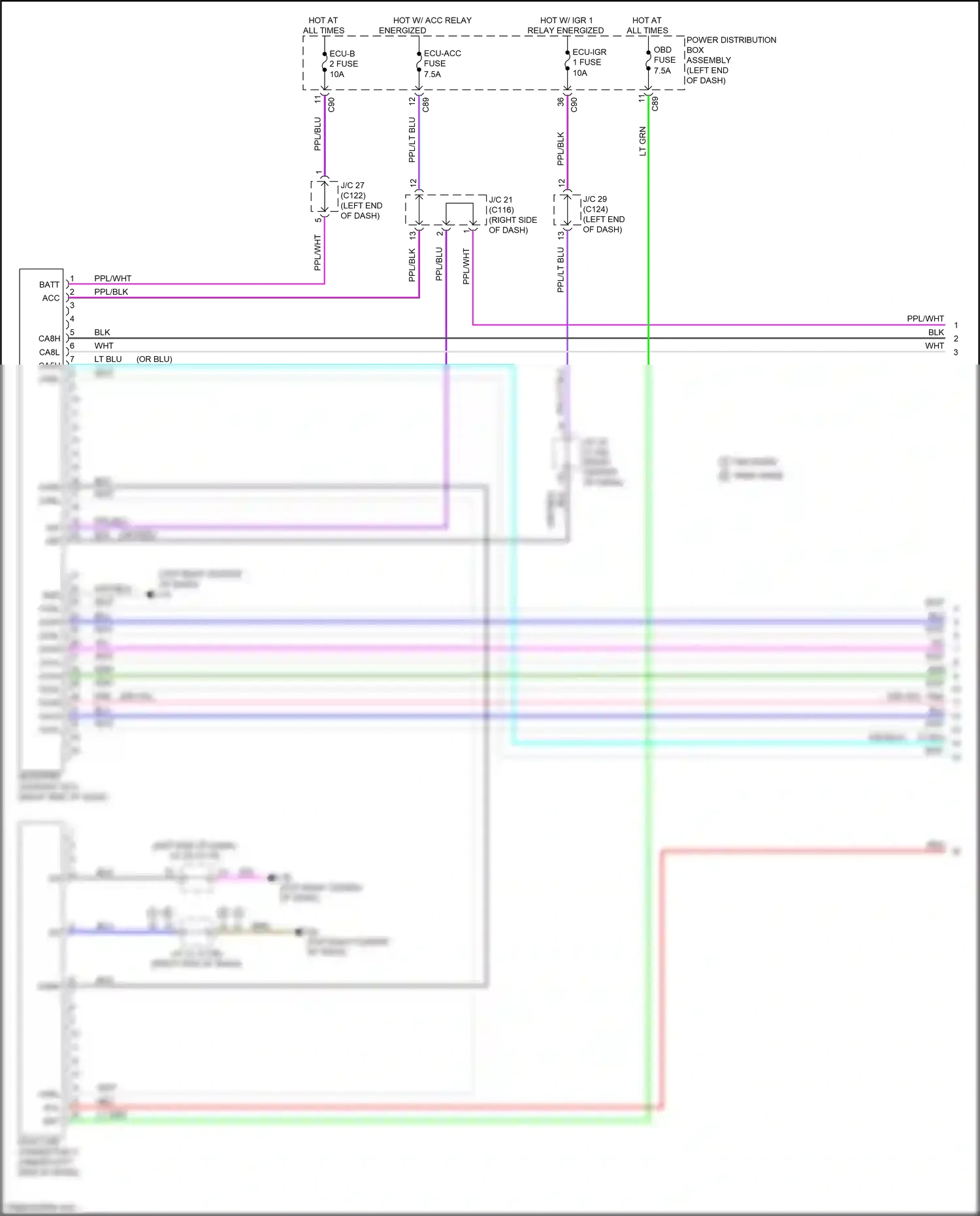 Lexus RX V (2022-2024) power distribution box assembly wiring diagram  (82 of 100)