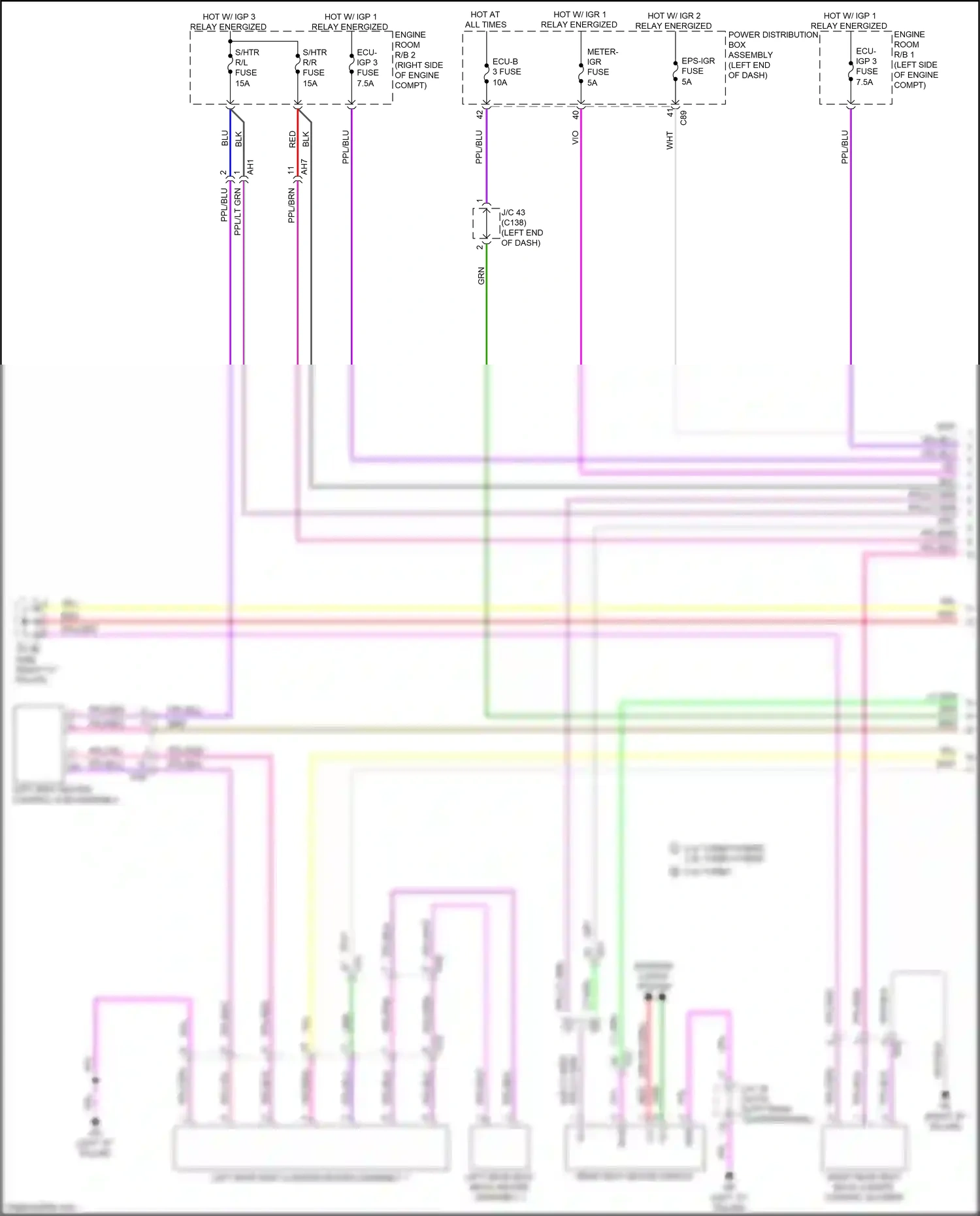 Lexus RX V (2022-2024) power distribution box assembly wiring diagram  (49 of 100)
