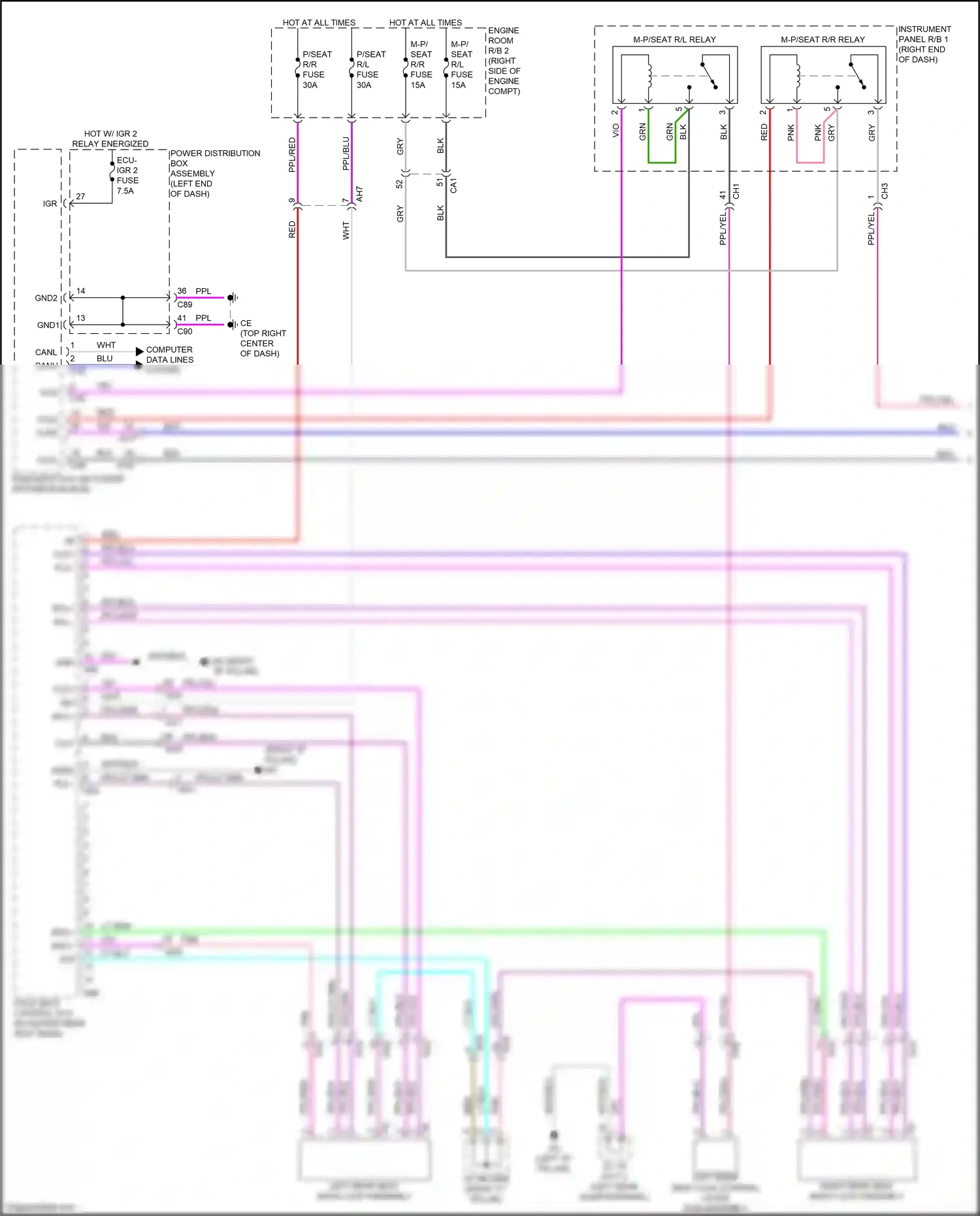 Lexus RX V (2022-2024) ppl/vio wiring diagram  (34 of 70)