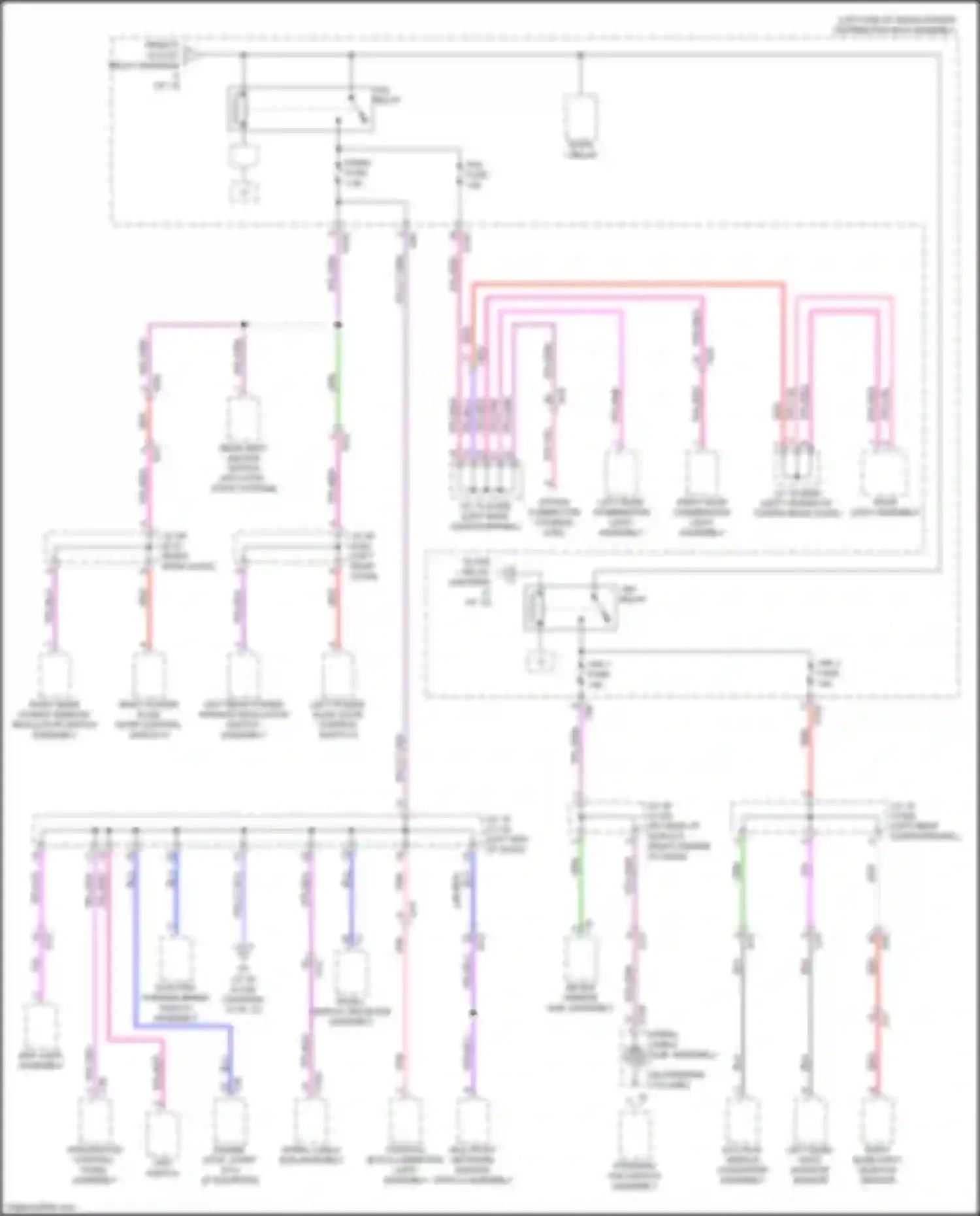Wiring diagram right rear power window regulator switch assembly for Lexus RX V (2022-2024) (3 of 4)