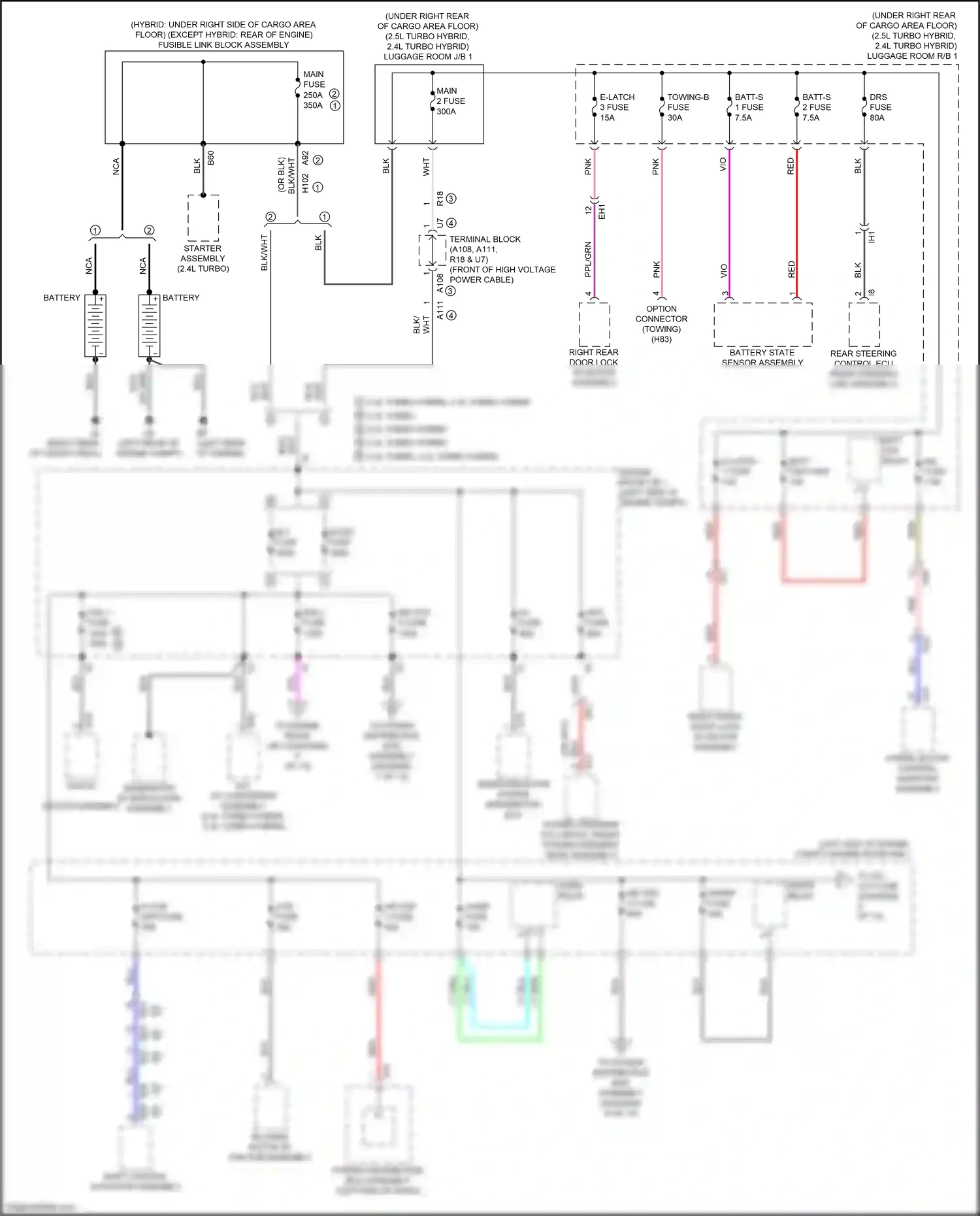 Lexus RX V (2022-2024) semiconductor power integration ecu wiring diagram  (7 of 13)