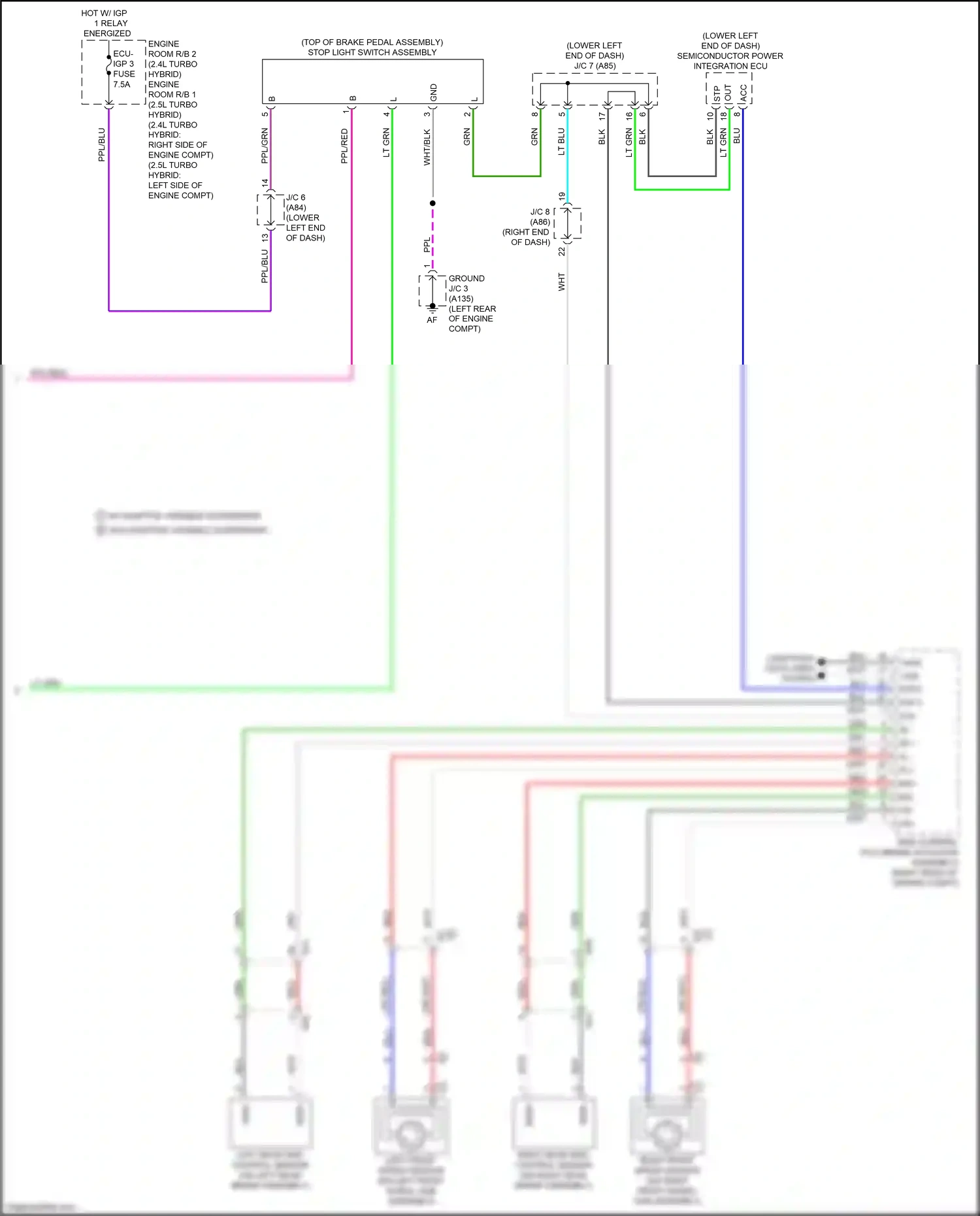 Lexus RX V (2022-2024) semiconductor power integration ecu wiring diagram  (3 of 13)