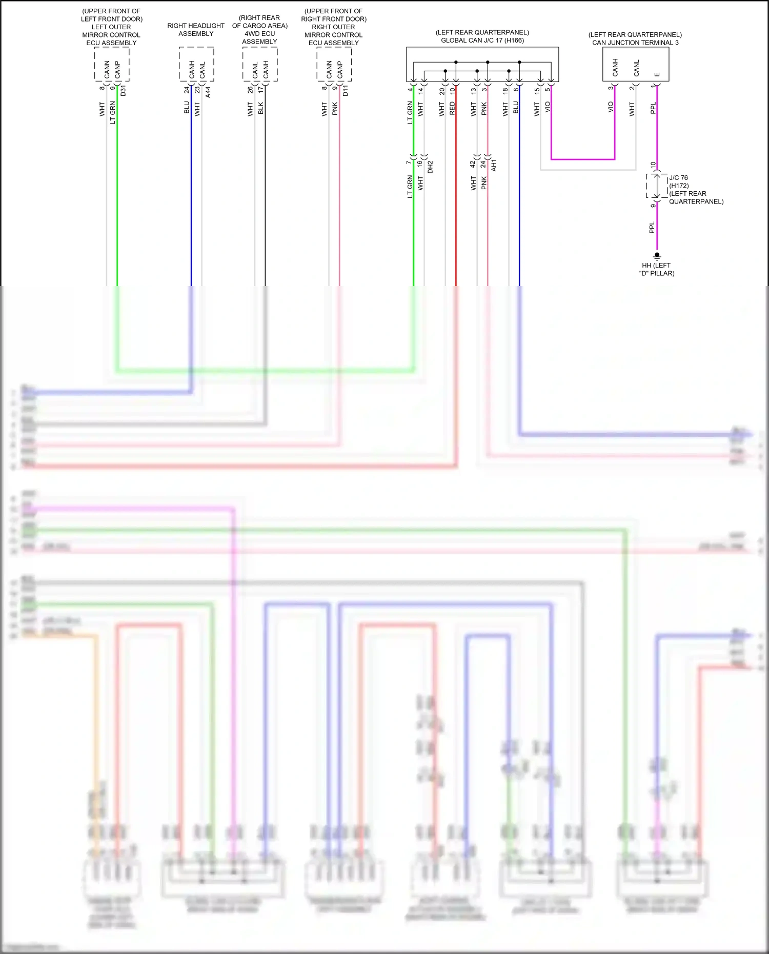 Lexus RX V (2022-2024) shift control actuator assembly wiring diagram  (3 of 12)