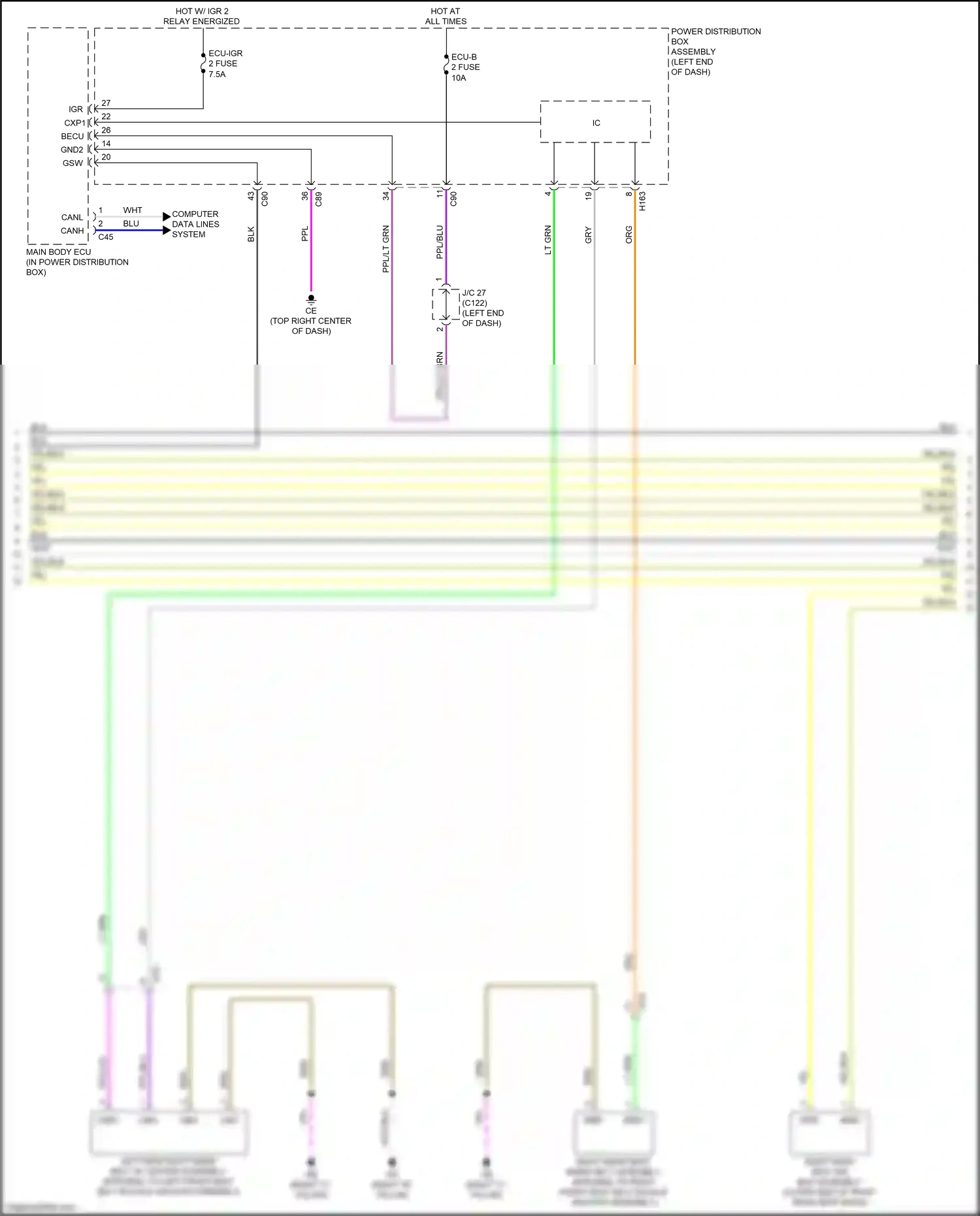 Lexus RX V (2022-2024) srr+ wiring diagram  (1 of 2)