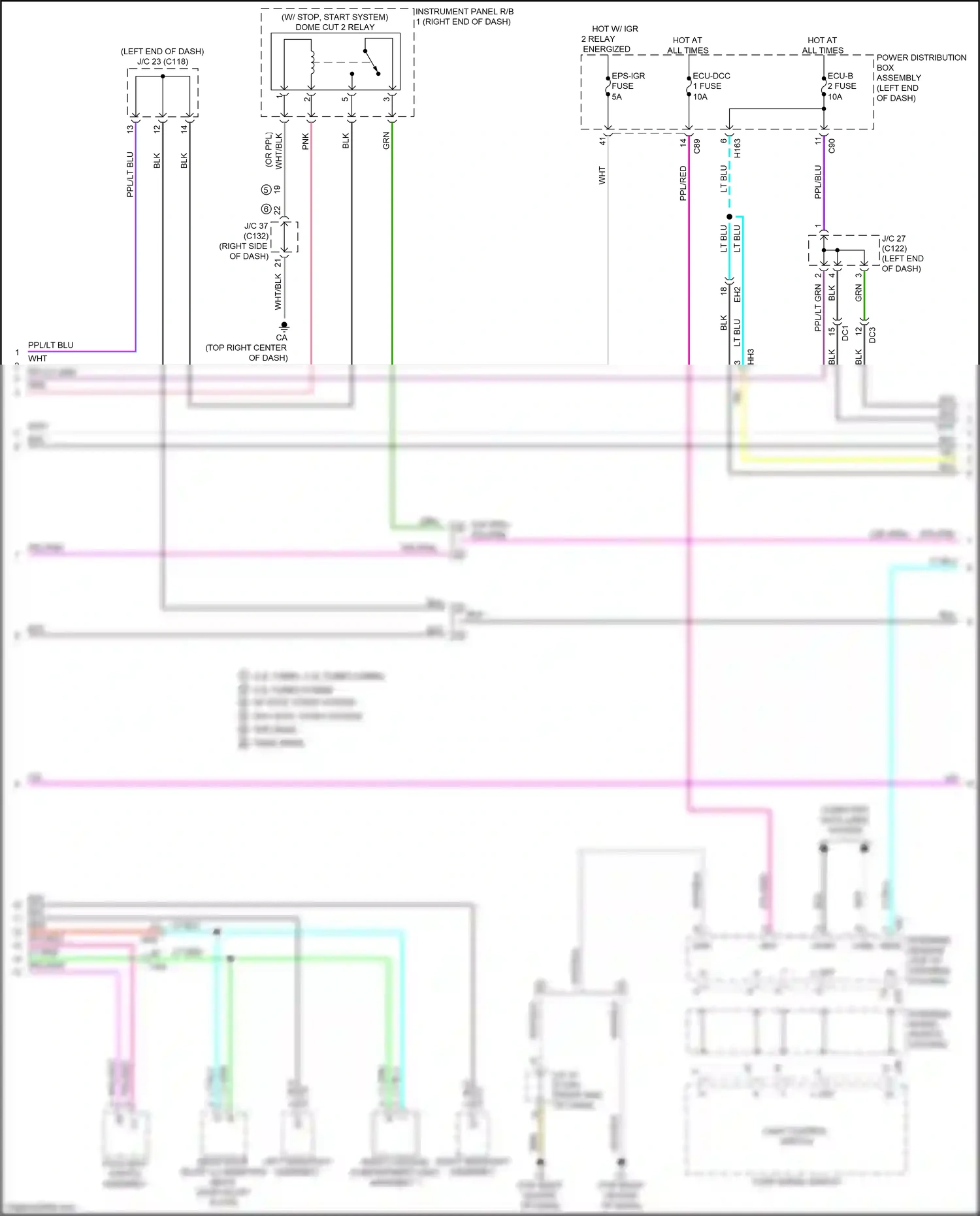 Lexus RX V (2022-2024) steering sensor wiring diagram  (3 of 15)