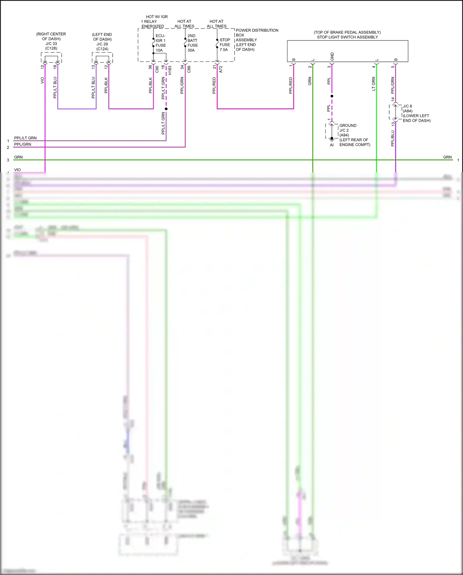 Lexus RX V (2022-2024) switch wire 1 wiring diagram  (1 of 4)