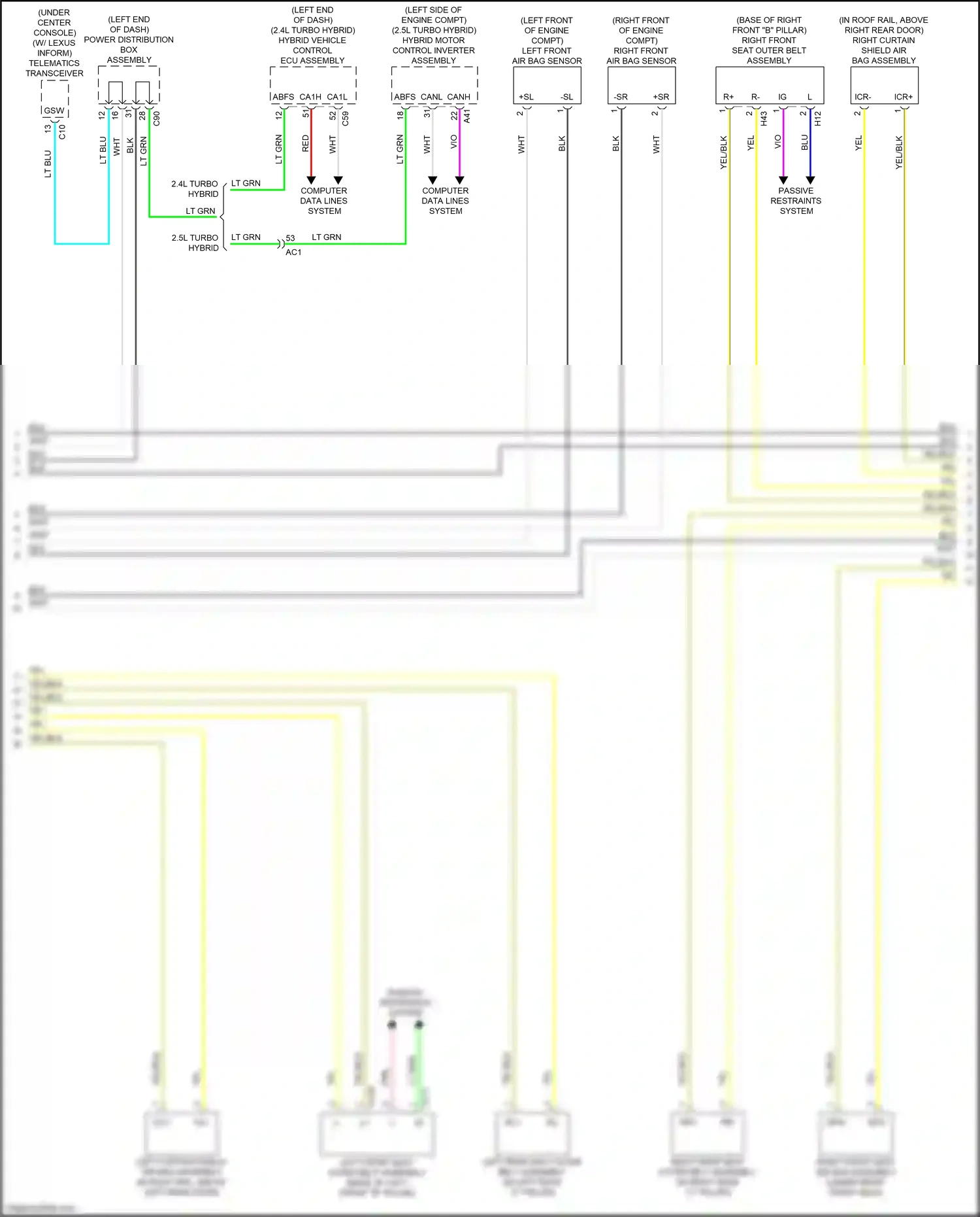 Lexus RX V (2022-2024) telematics transceiver wiring diagram  (6 of 7)
