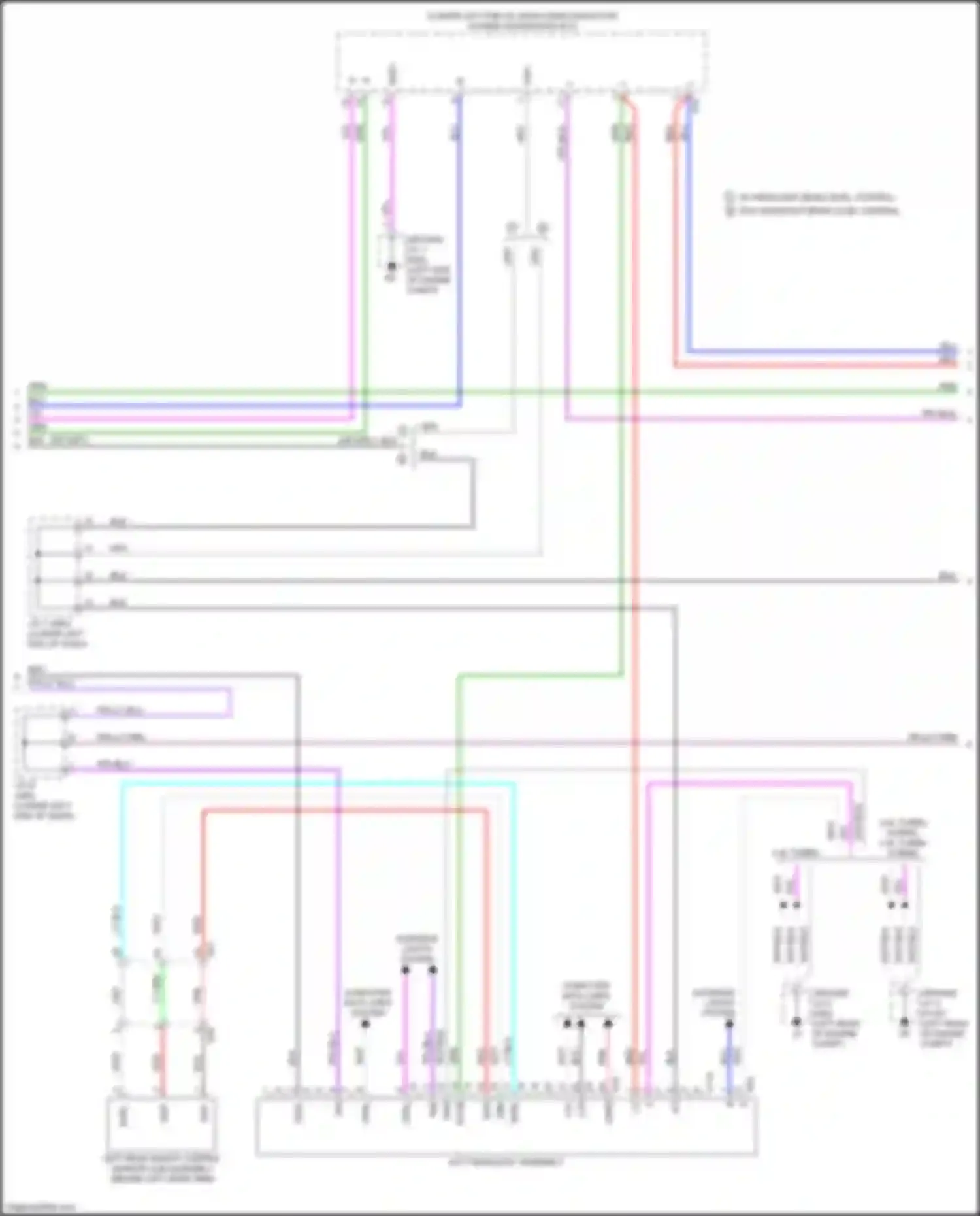Wiring diagram w/ headlight beam level control for Lexus RX V (2022-2024) (2 of 2)