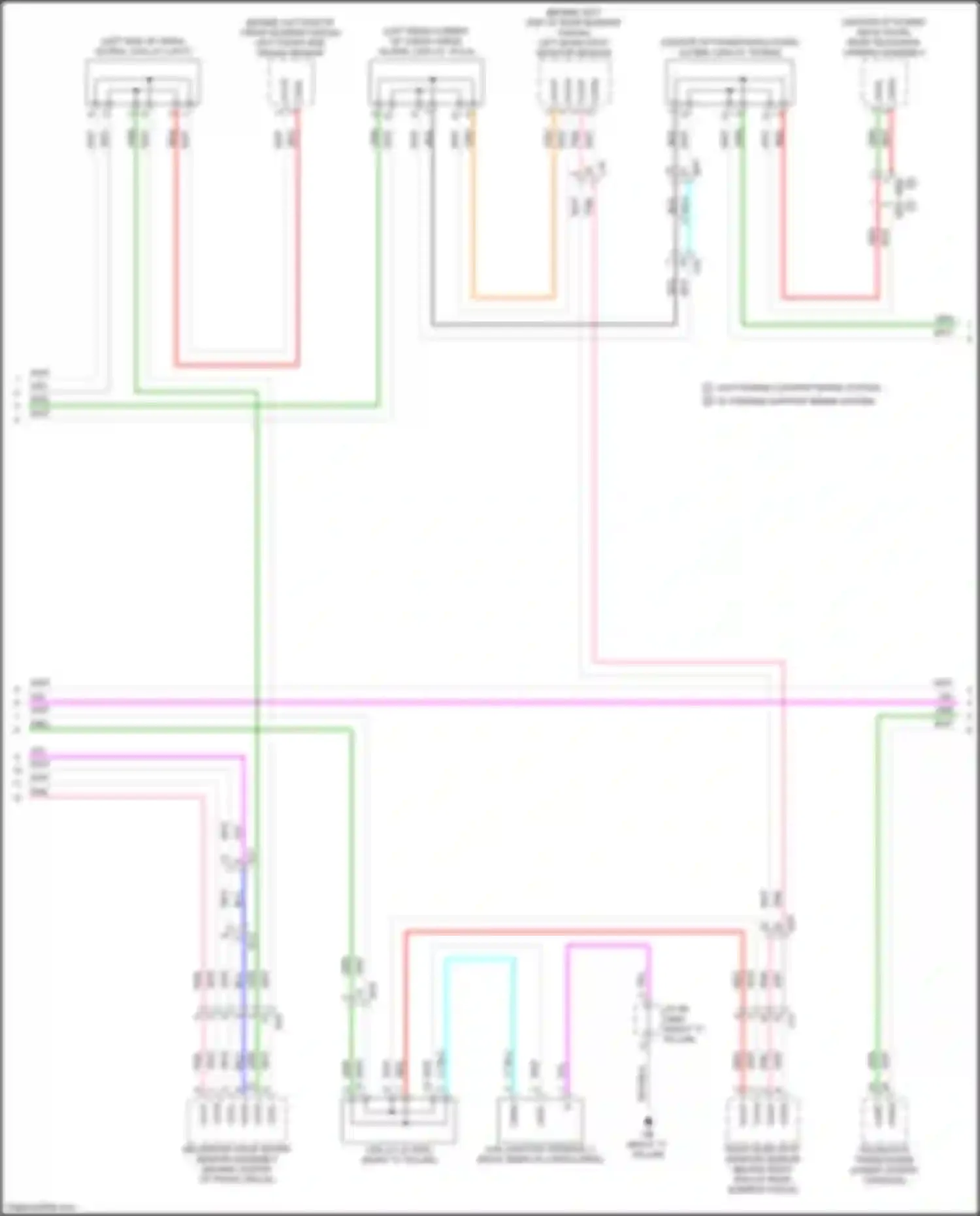 Wiring diagram w/o parking support brake system for Lexus RX V (2022-2024) (2 of 2)