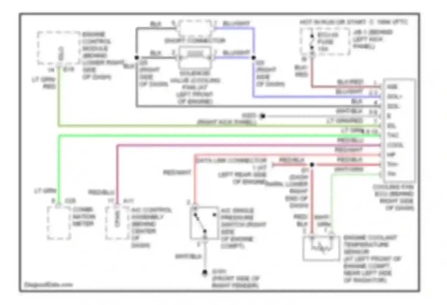 SC Lexus I (1991-2001): Cooling fan circuit