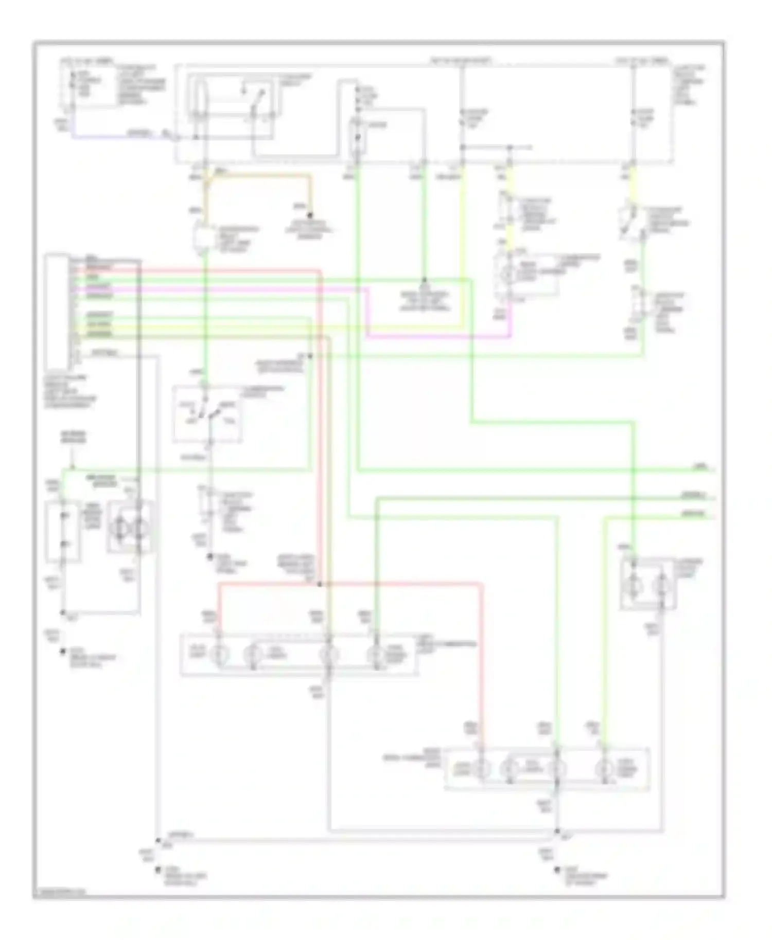 SC Lexus I (1991-2001): Exterior lamps circuit (1 of 2)