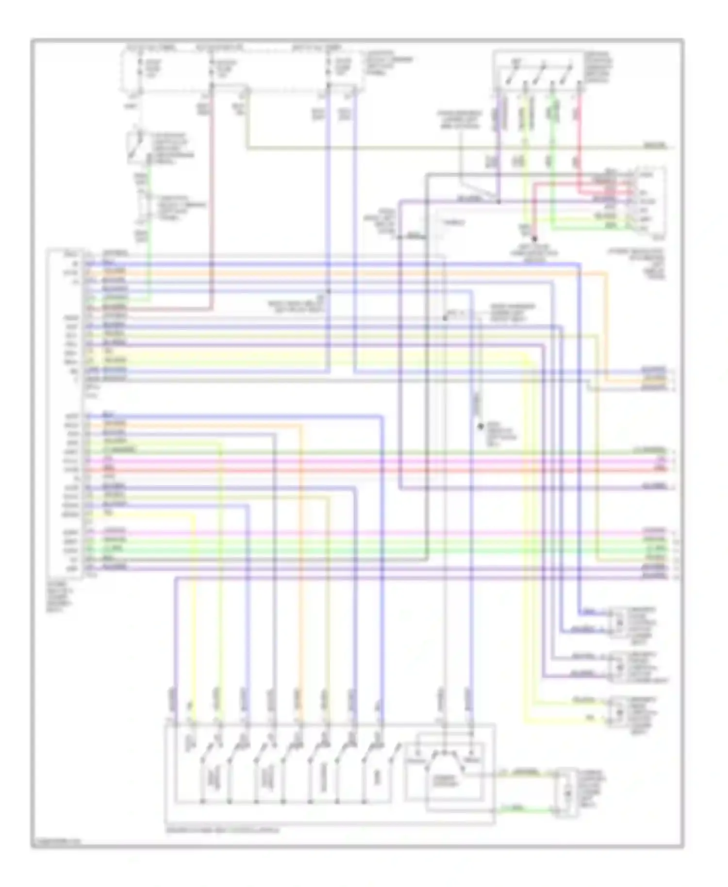 SC Lexus I (1991-2001): Memory seat circuit (1 of 2)