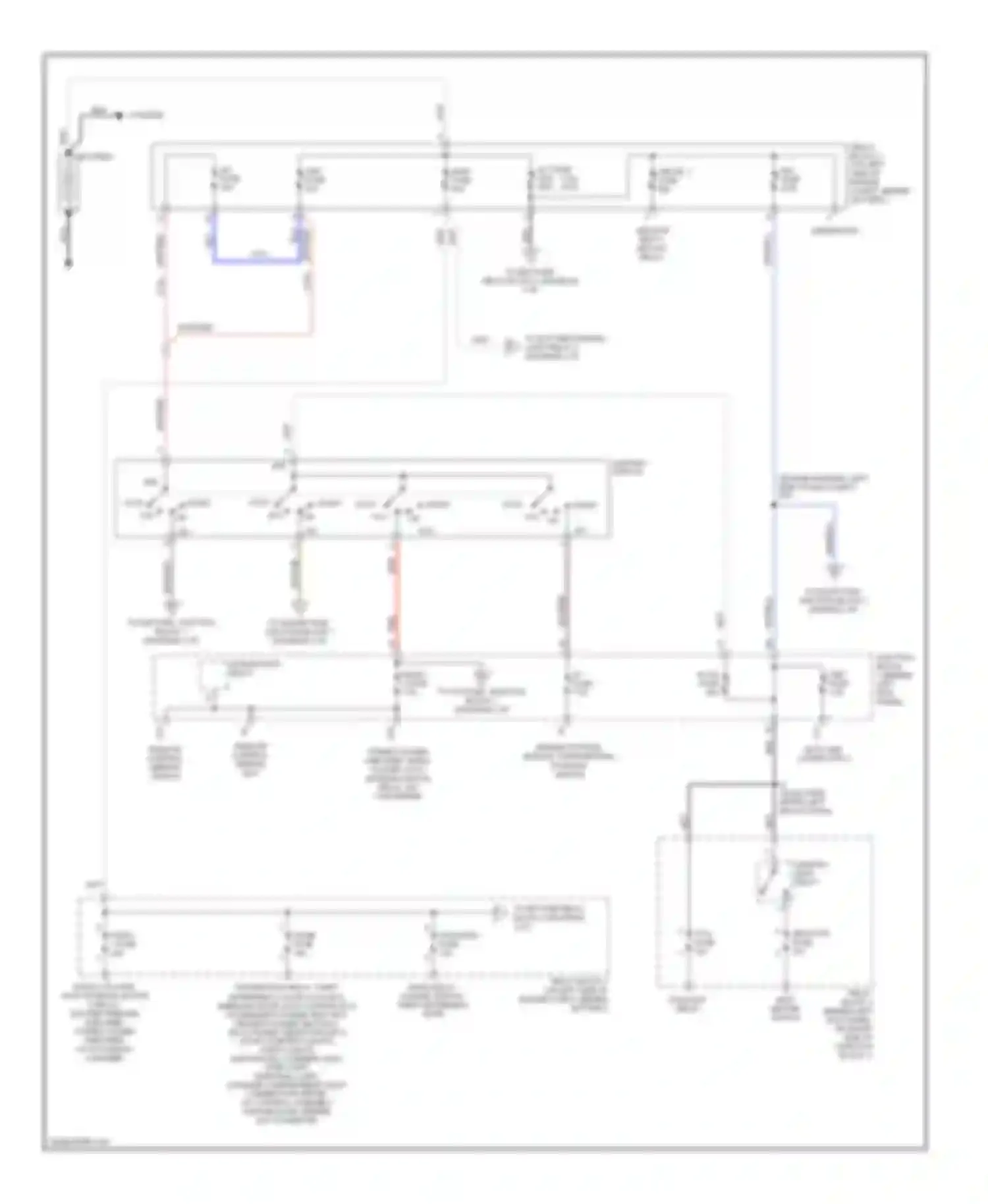 SC Lexus I (1991-2001): Power distribution circuit (1 of 3)