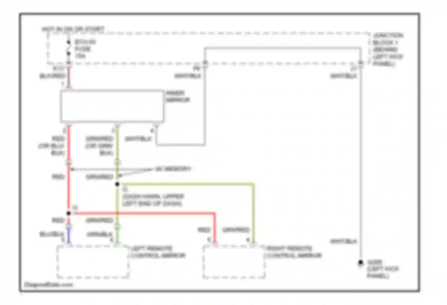 SC Lexus I (1991-2001): Electrochromic mirror circuit