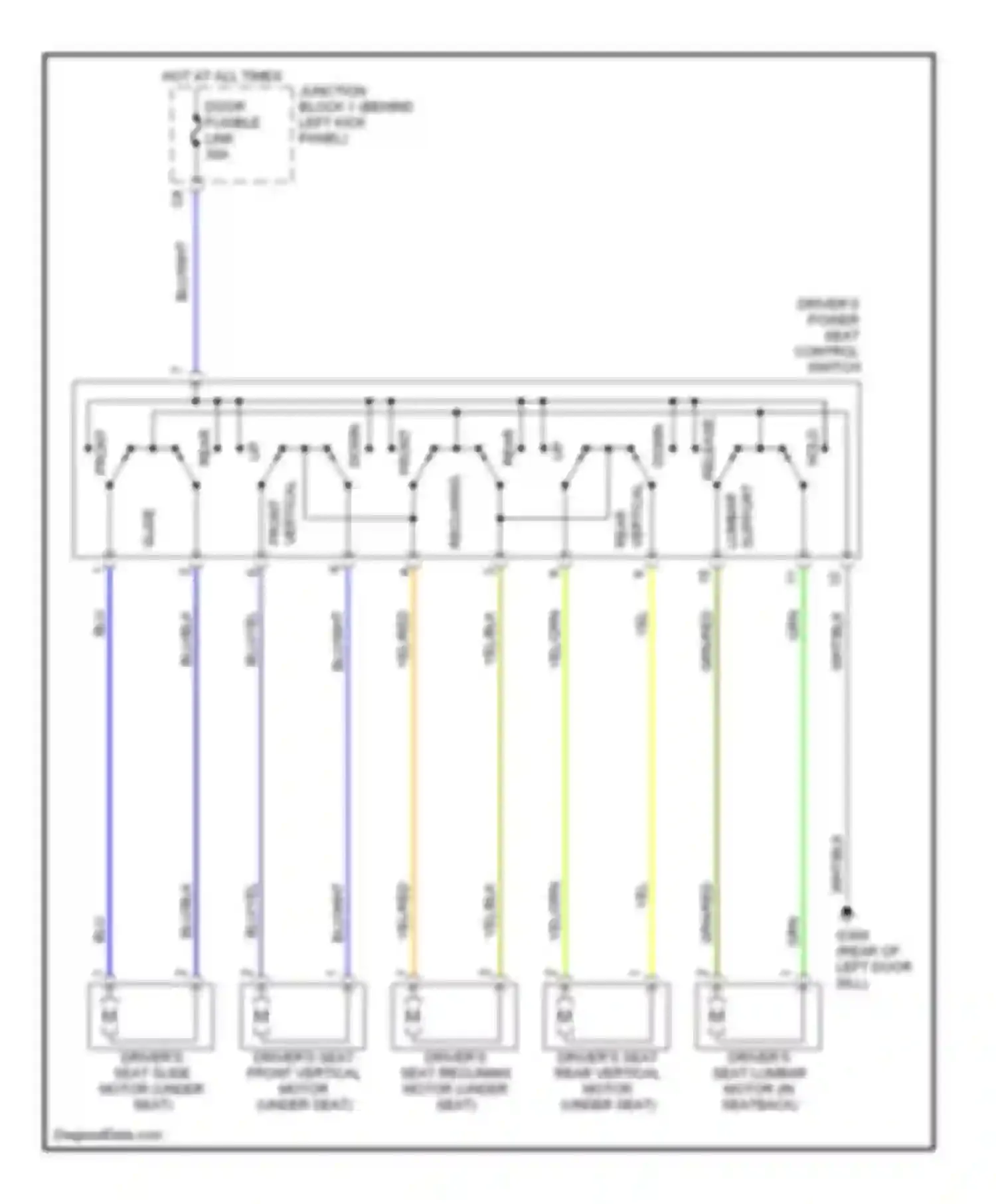 SC Lexus I (1991-2001): Driver seat circuit
