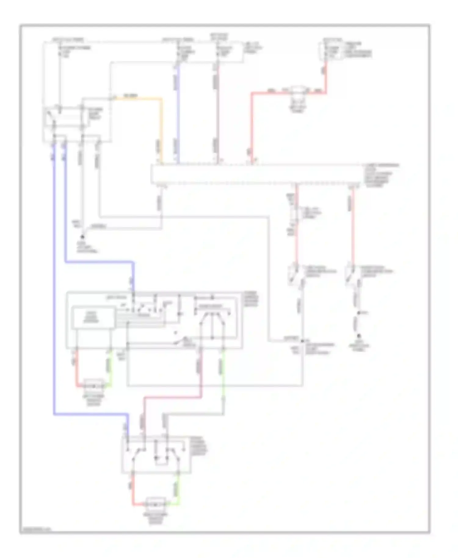SC Lexus I (1991-2001): Power window circuit