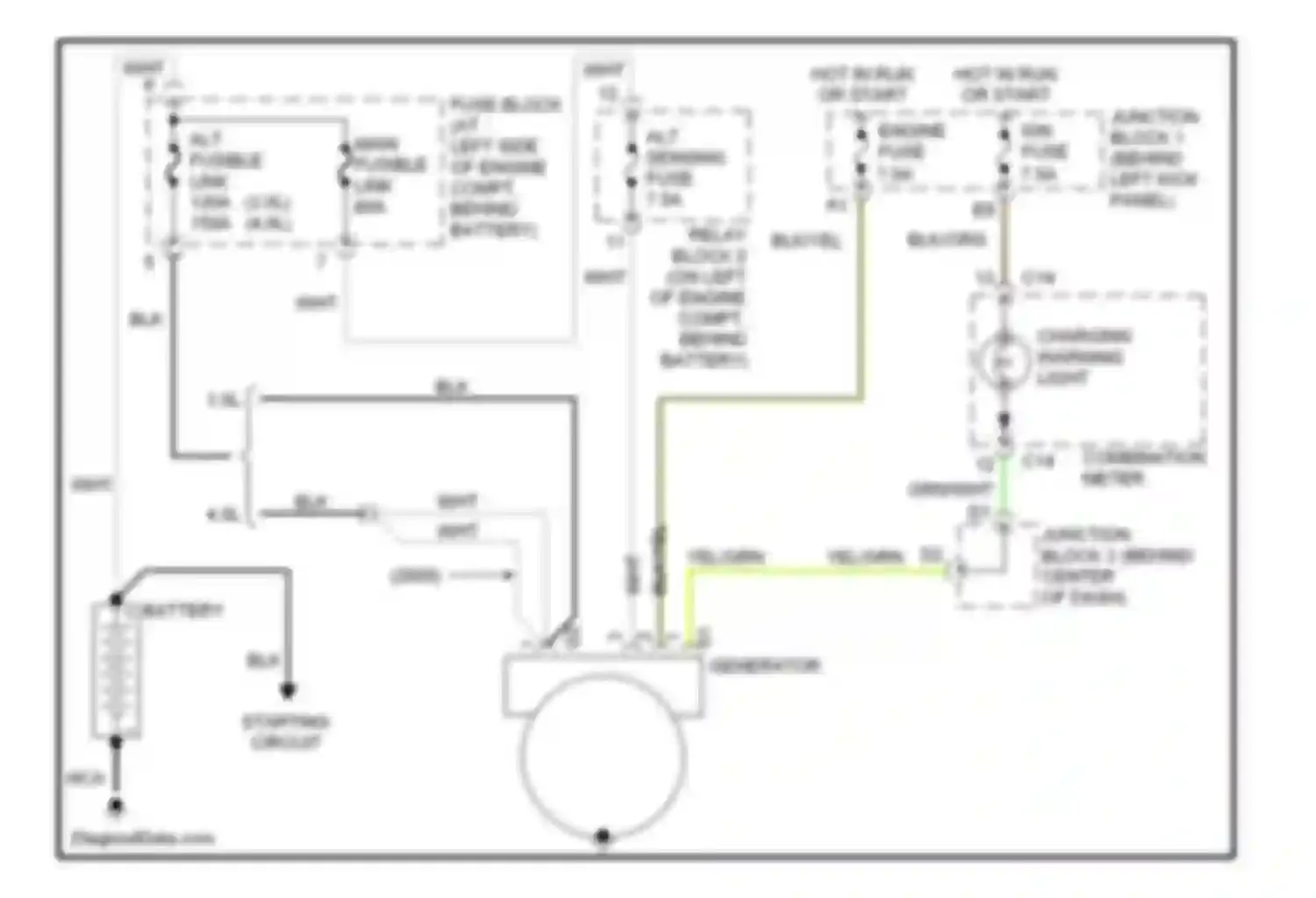 SC Lexus I (1991-2001): Charging circuit