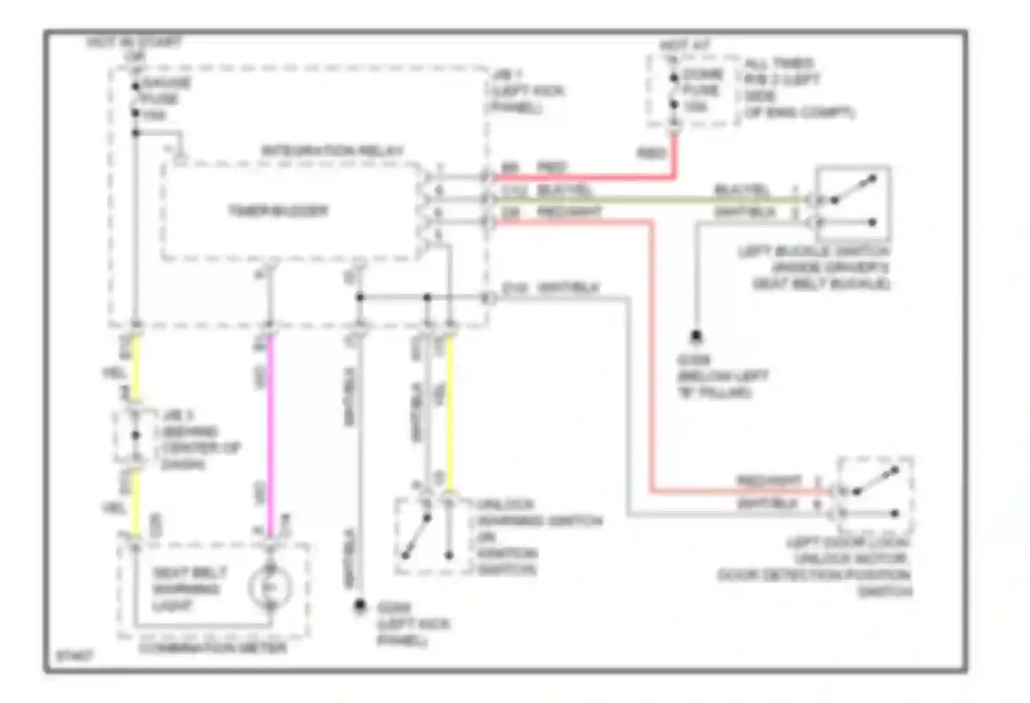 SC Lexus I (1991-2001): Warning system circuits