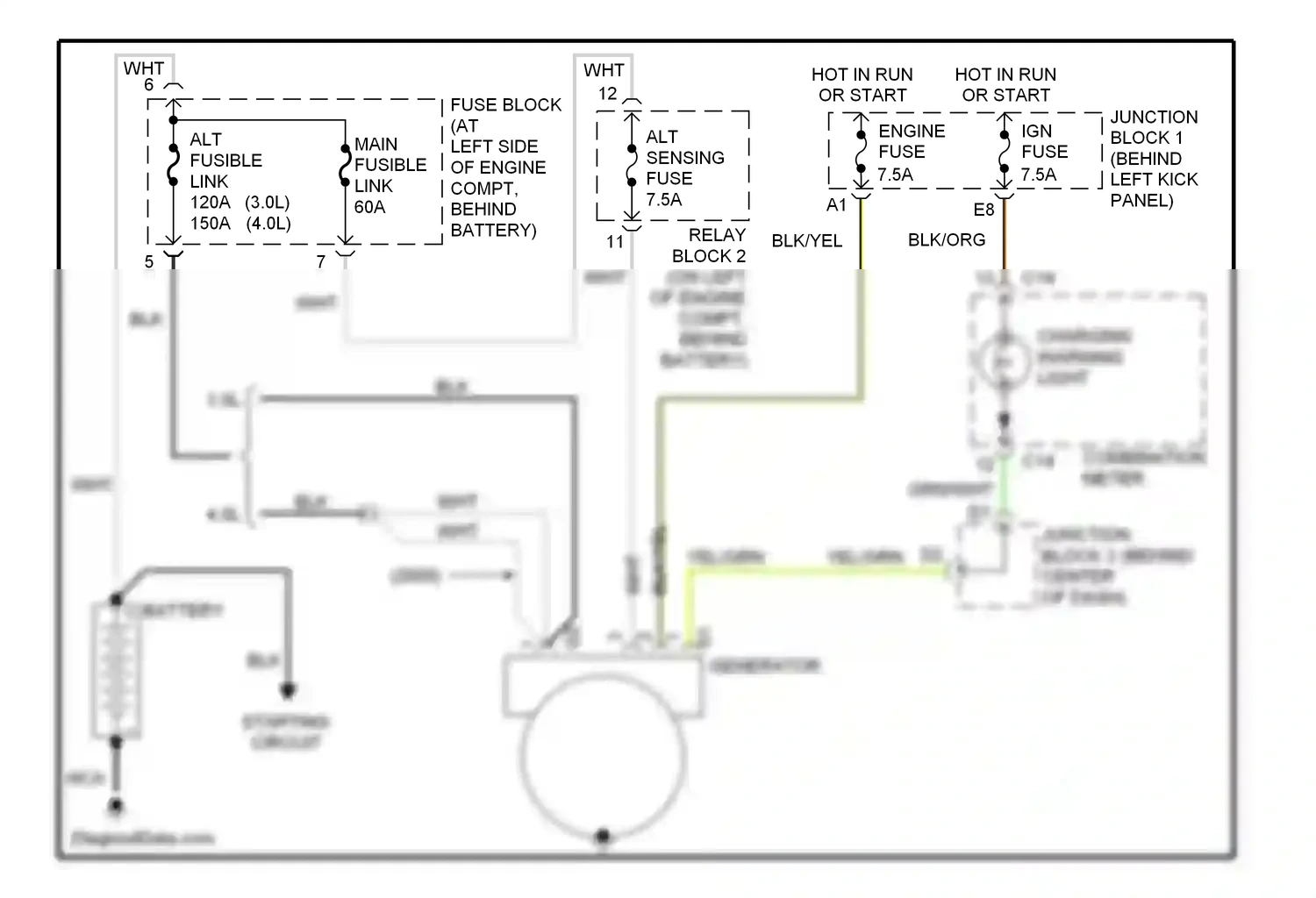 Lexus SC I (1991-2001) (2000) wiring diagram  (1 of 4)